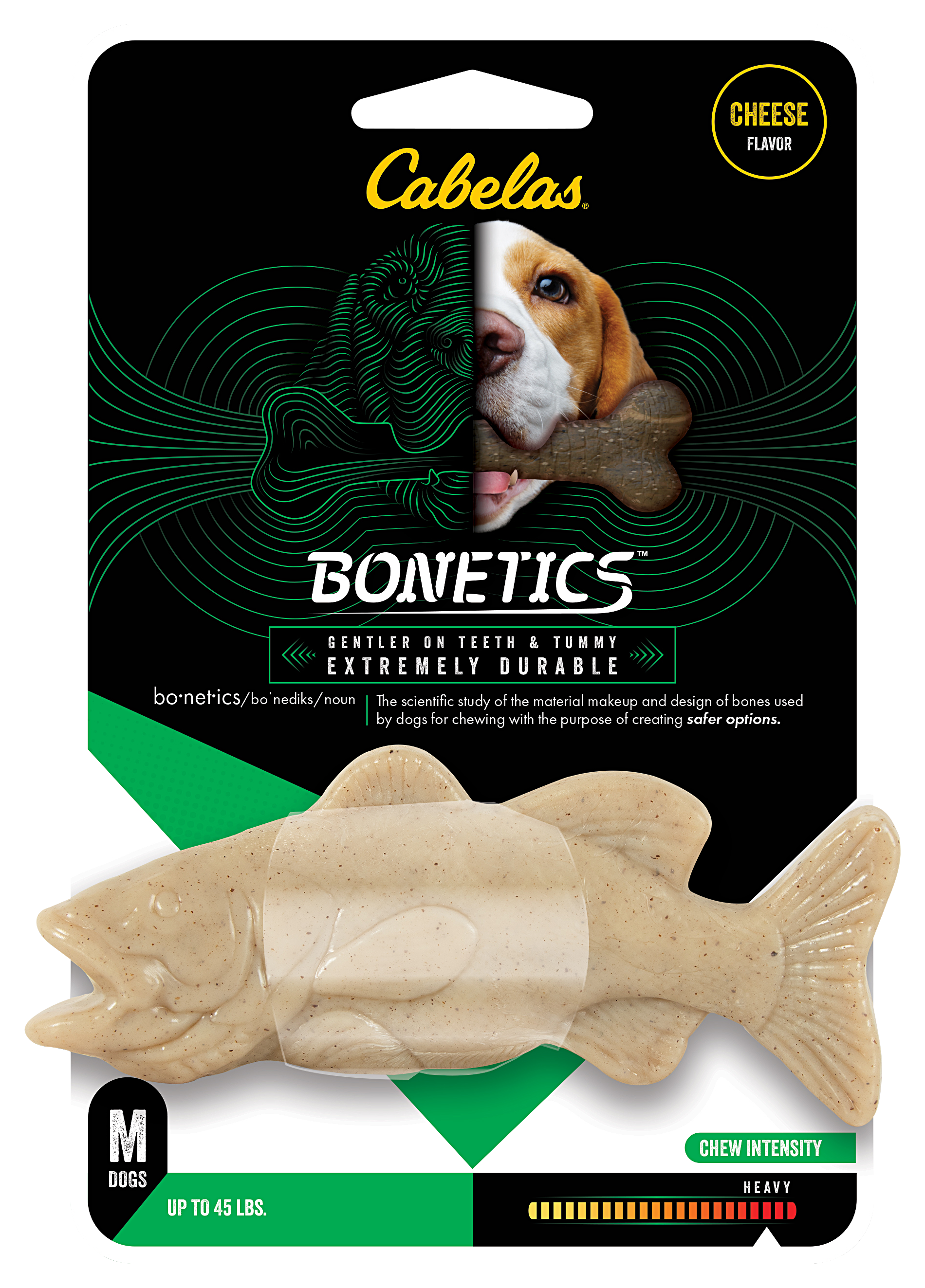 Cabela's Bonetics Medium Cheese-Flavored Grouper Chew Toy for Dogs - Cabela's