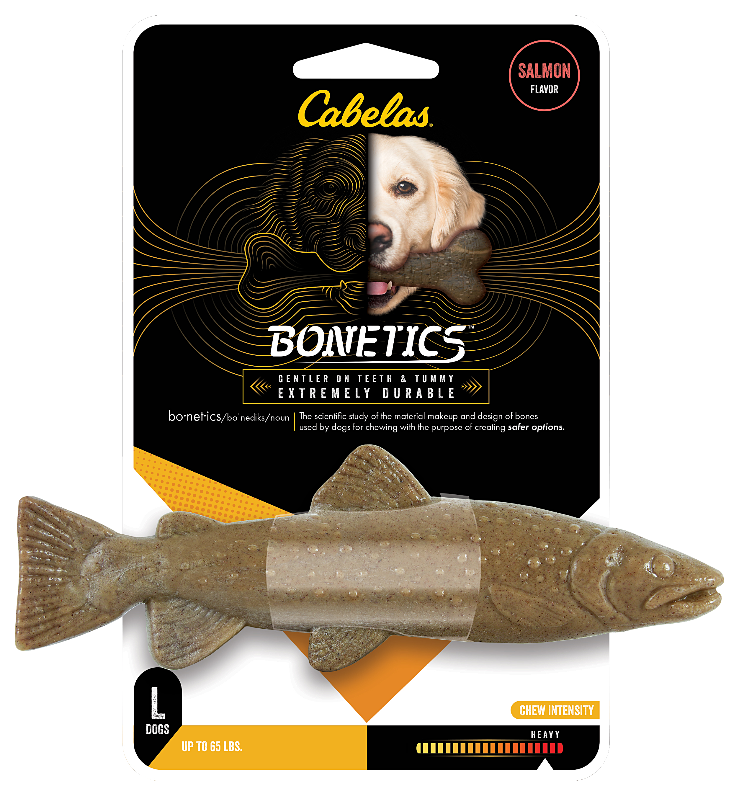 Cabela's Bonetics Large Wood-Scented Trout Chew Toy for Dogs - Cabela's