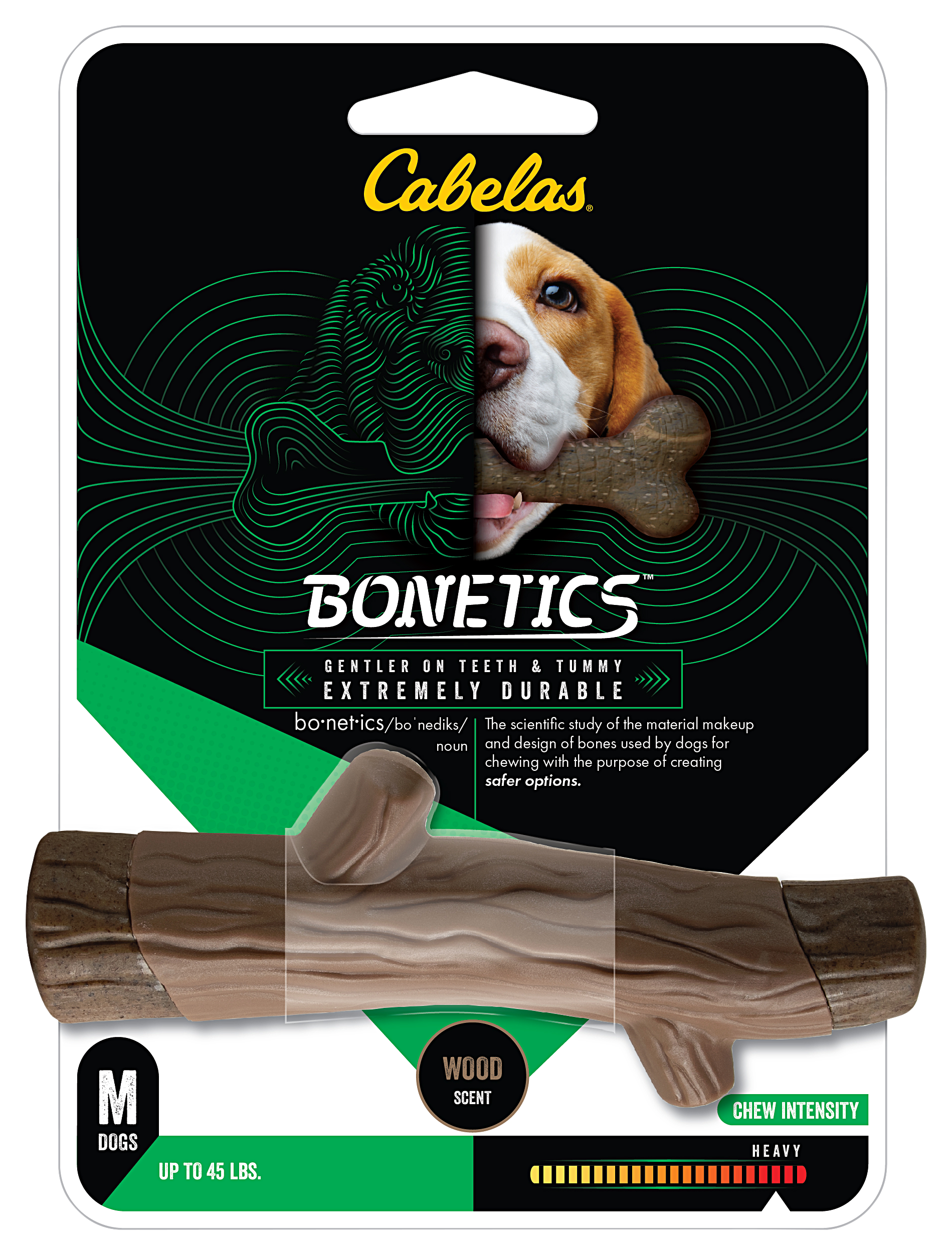 Cabela's Bonetics Wood-Scented Stick Chew Toy for Dogs - M - Cabela's