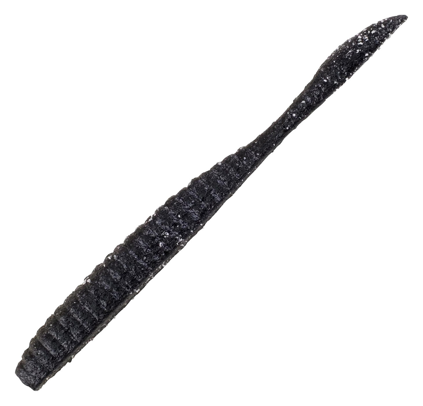 Image of Berkley PowerBait MaxScent Flat Worm - Black - 3.6″