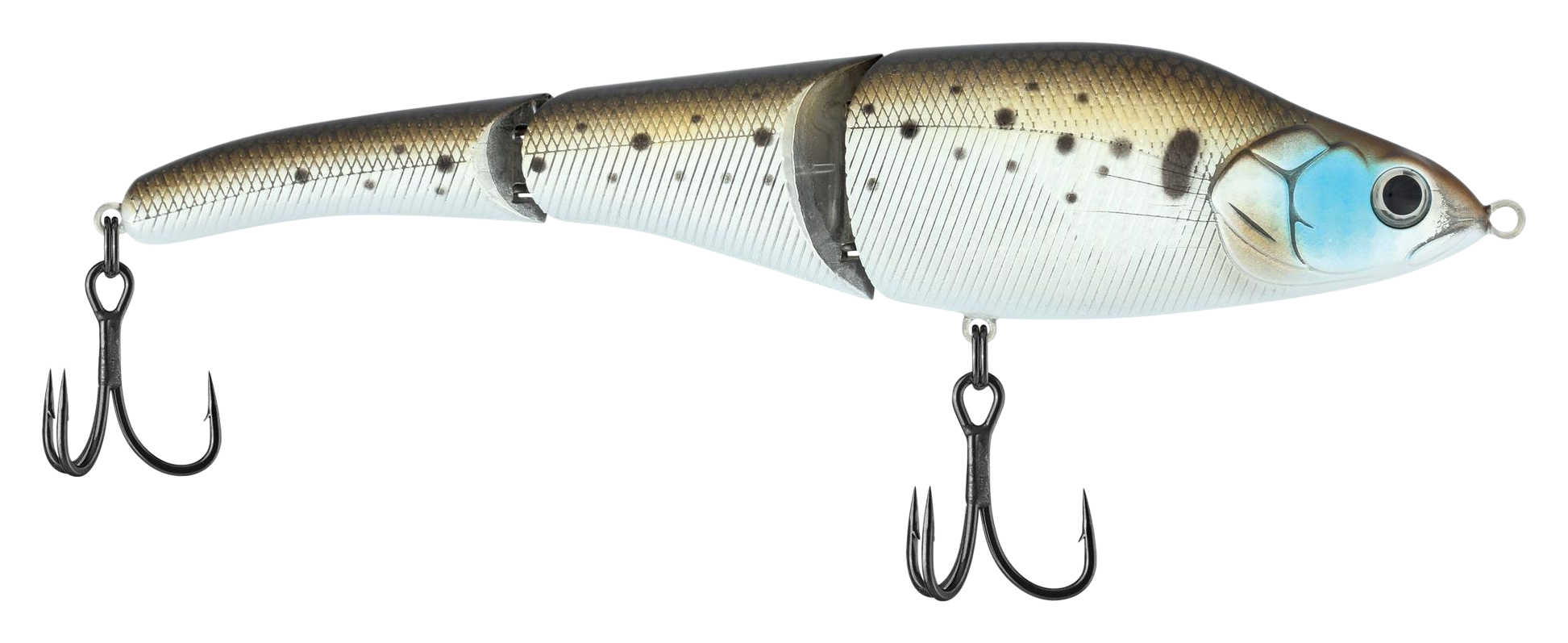 Berkley Magic Swimmer Swimbait - 9 - Bunker - 3467561 - Fishing Featuring a jointed body, the Berkley Magic Swimme sku 3467561