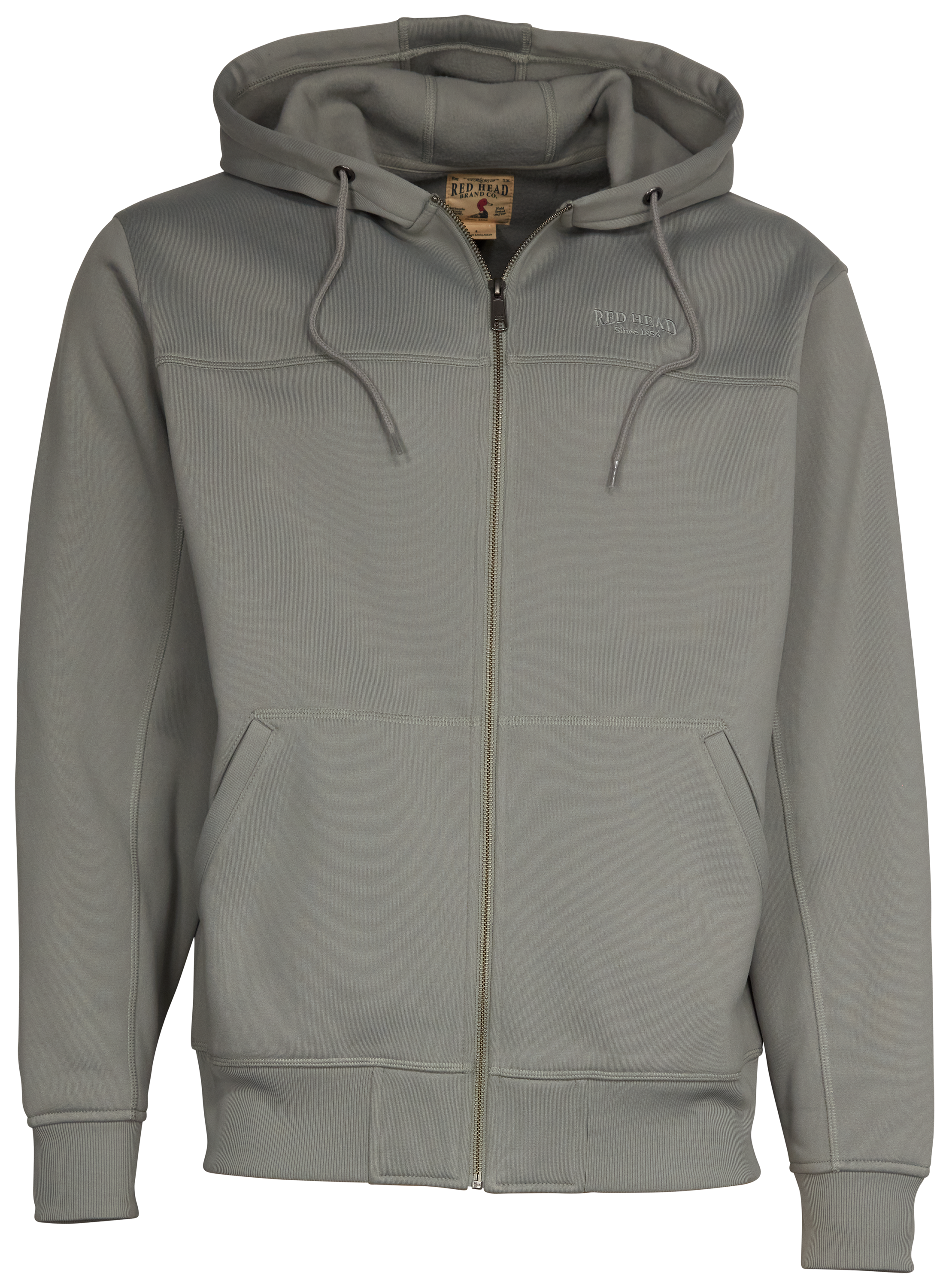 Image of RedHead Unlined Full-Zip Hooded Jacket for Men - Gray - 3XL