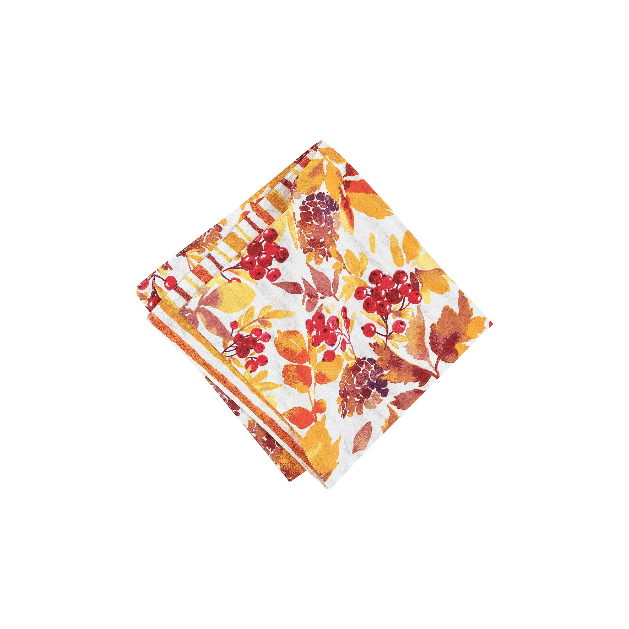 Image of C&ampF Home Cordelia Reversible Fall Leaves Watercolor Napkin 6-Pack