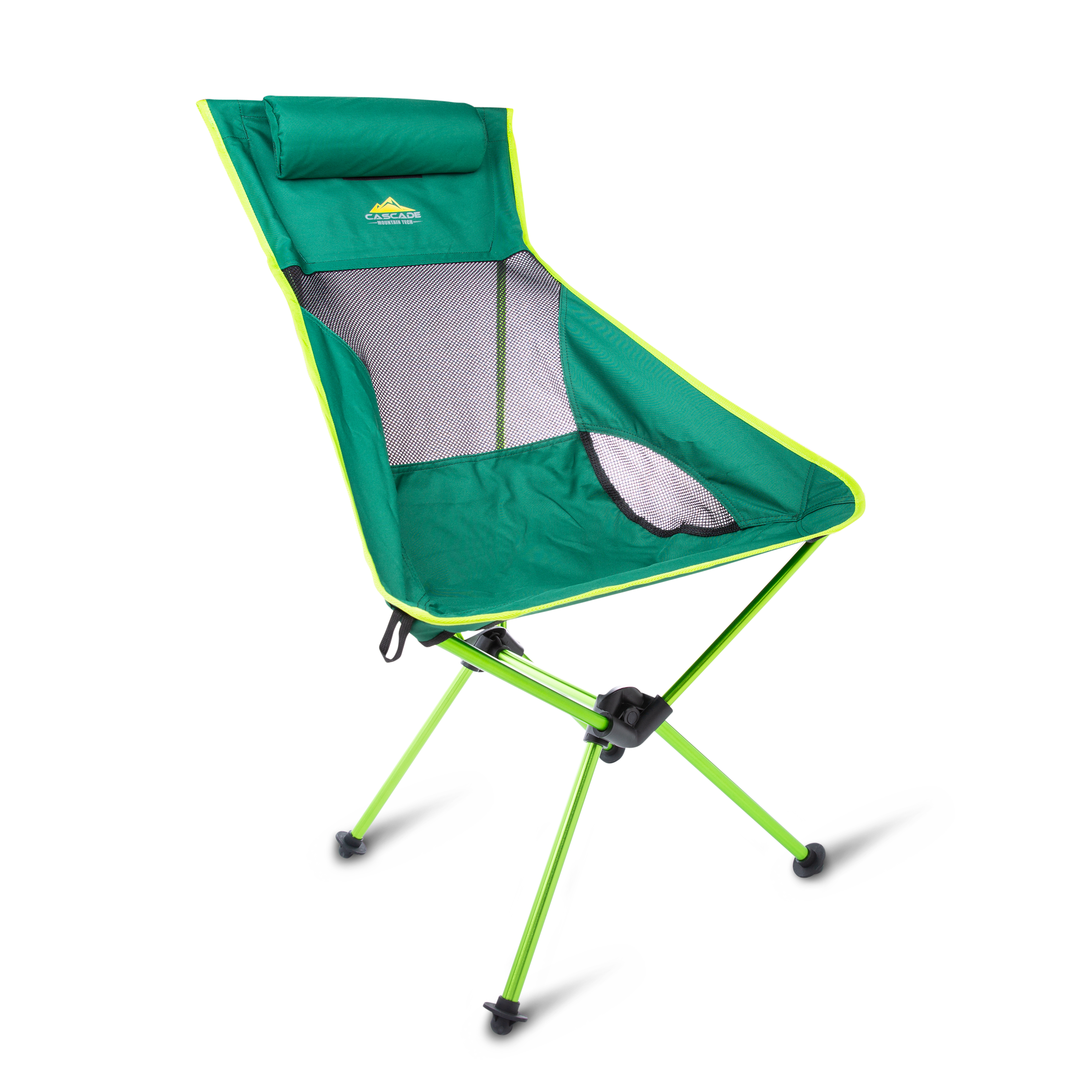 Cascade Mountain Tech Ultralight High-Back Camp Chair with Sand Feet