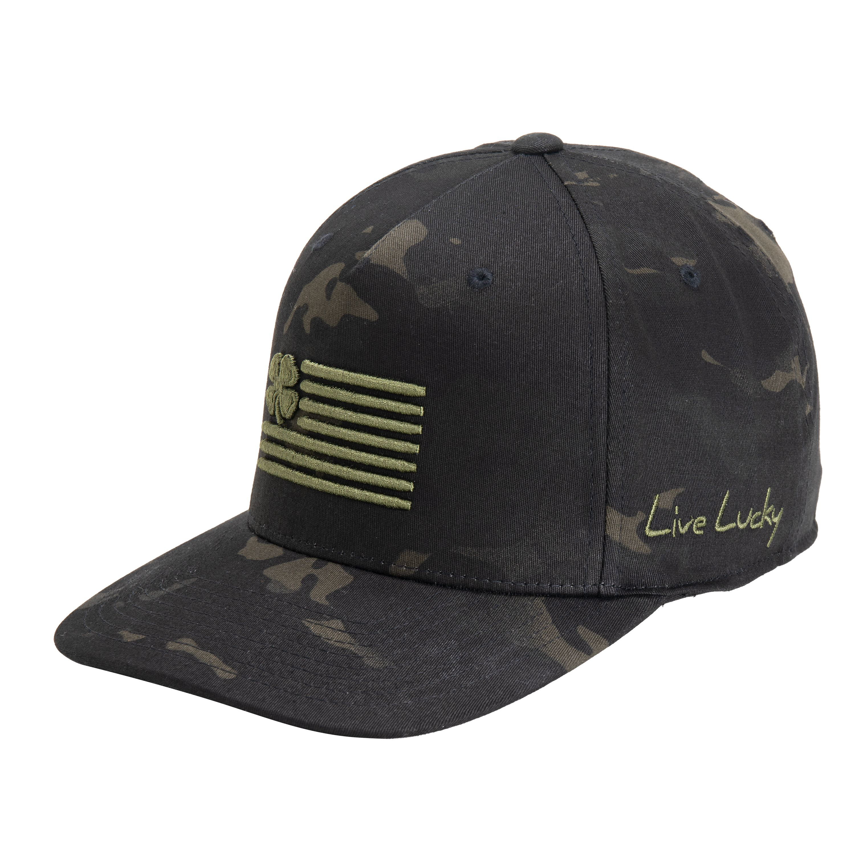 Black Clover Clover Nation FlexFit Snapback Cap - Urban Black Camo
