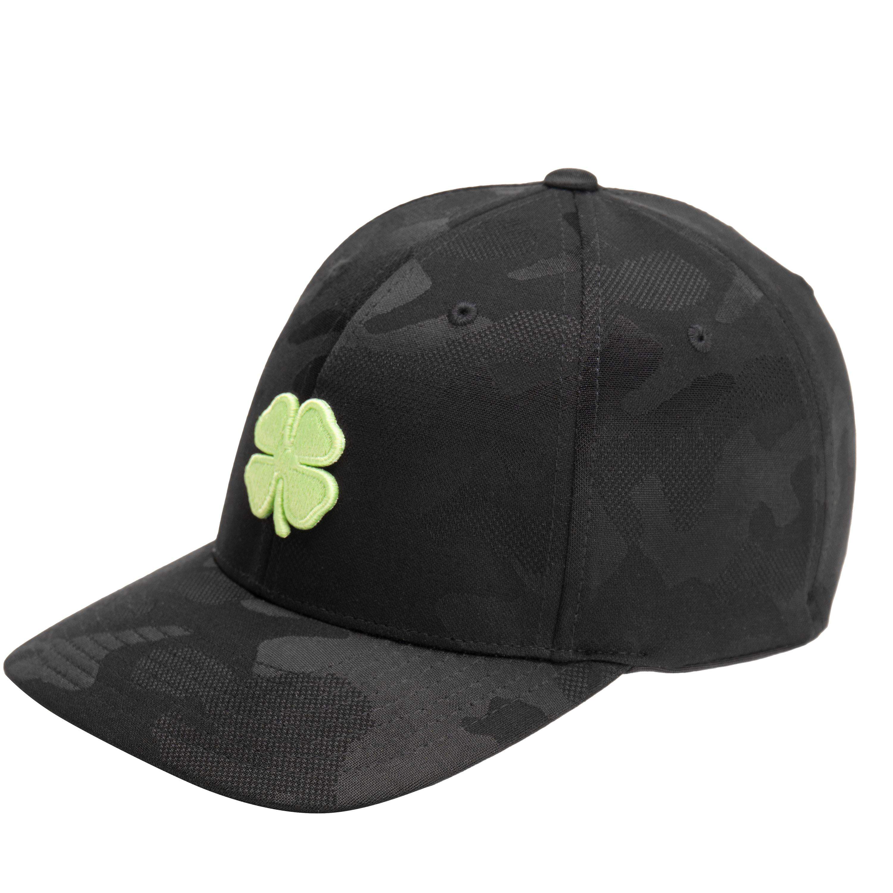 Black Clover Fresh Start Embroidered Clover Logo Cap for Men - Black Camo/S