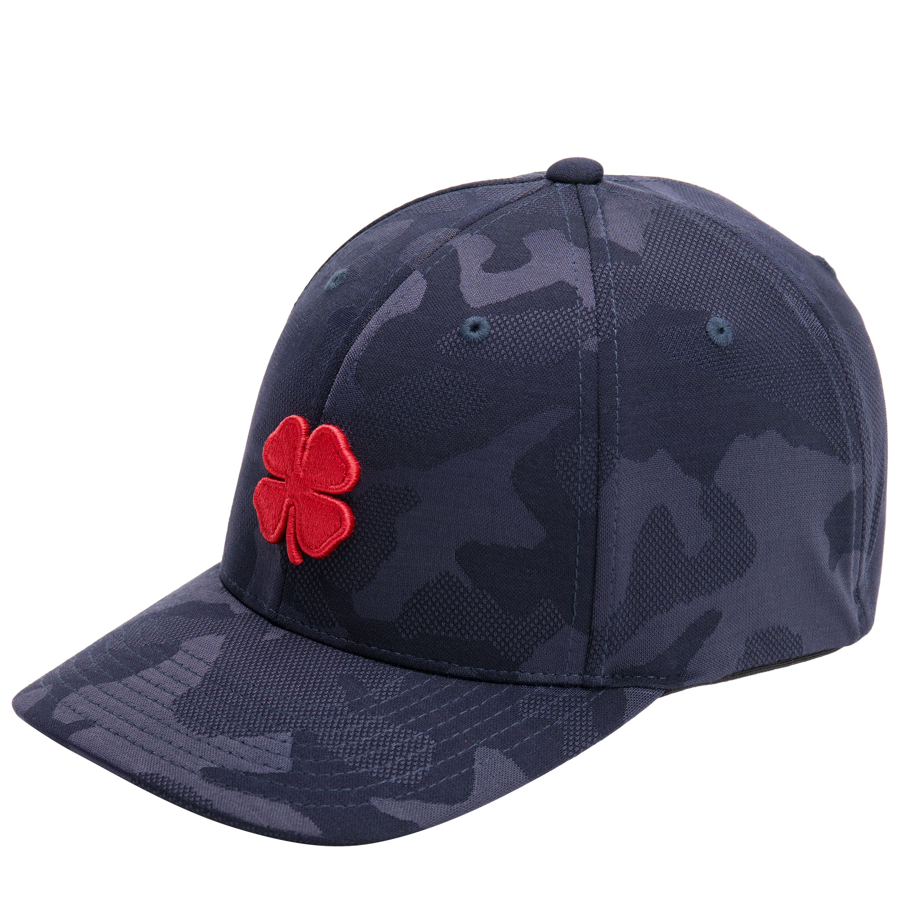 Black Clover Fresh Start Embroidered Clover Logo Cap for Men - Navy Camo/Re