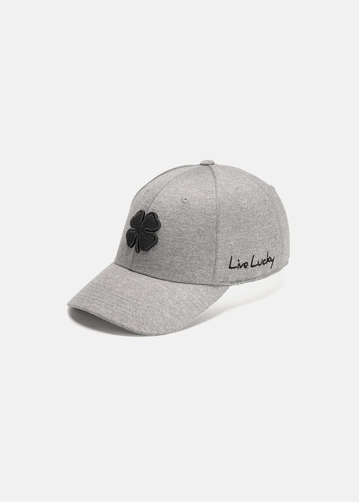 Black Clover Lucky Heather Fitted Cap for Men - Silver/Black - S/M