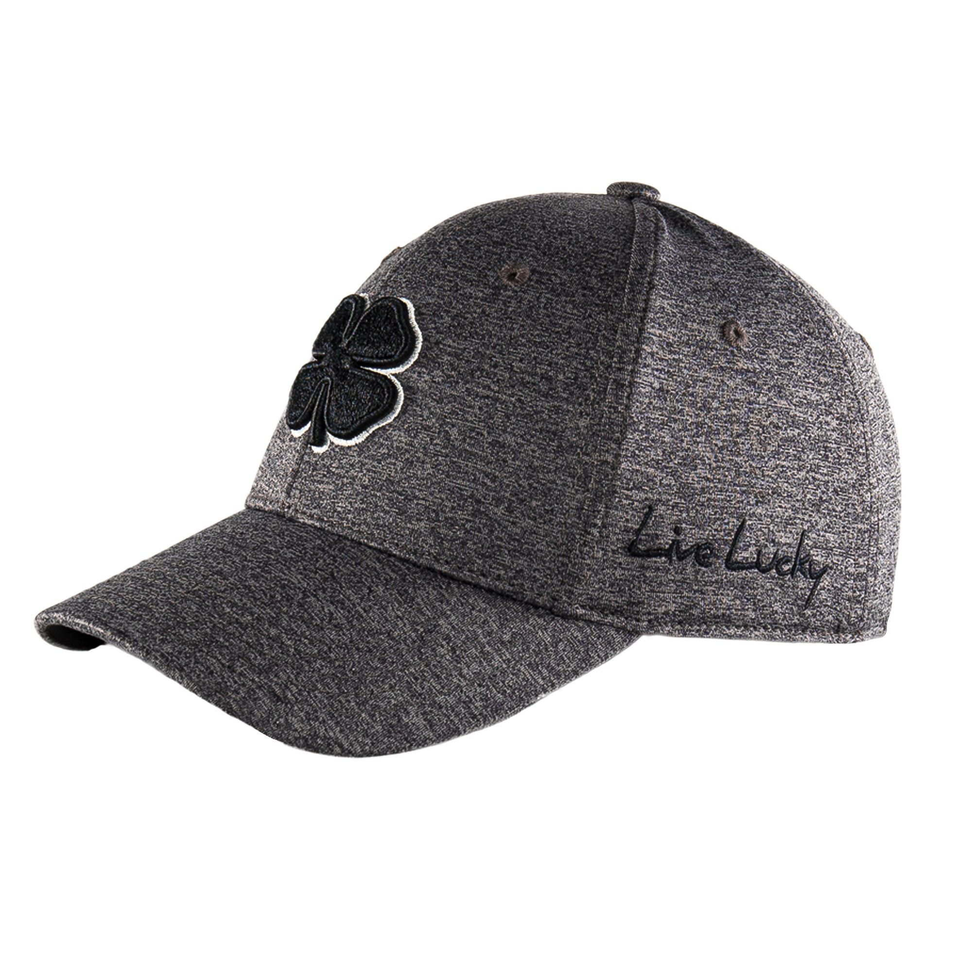 Black Clover Lucky Heather Fitted Cap for Men - Charcoal/Black - S/M