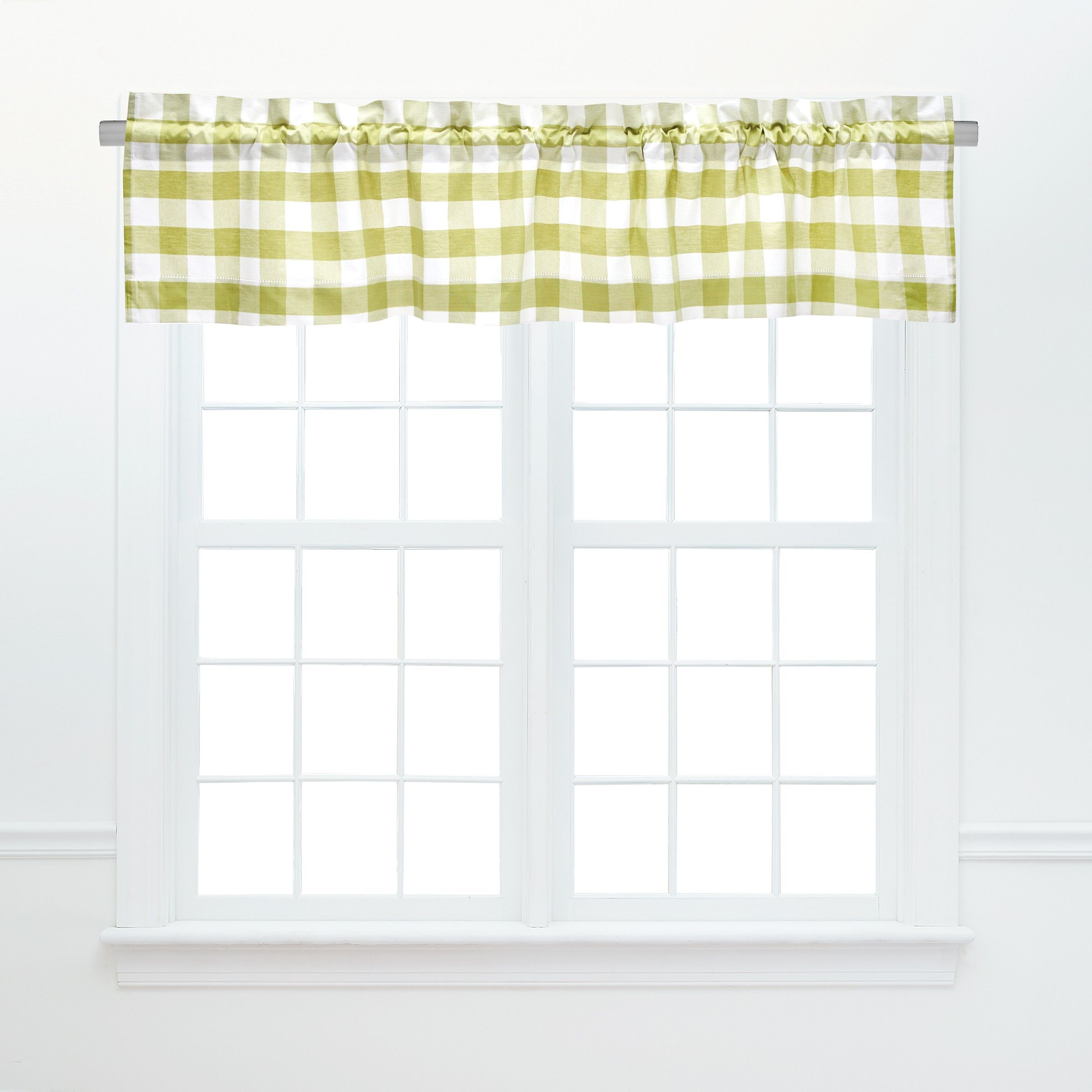 Image of C&ampF Home Franklin 2-Piece Valance Set - Peridot Plaid