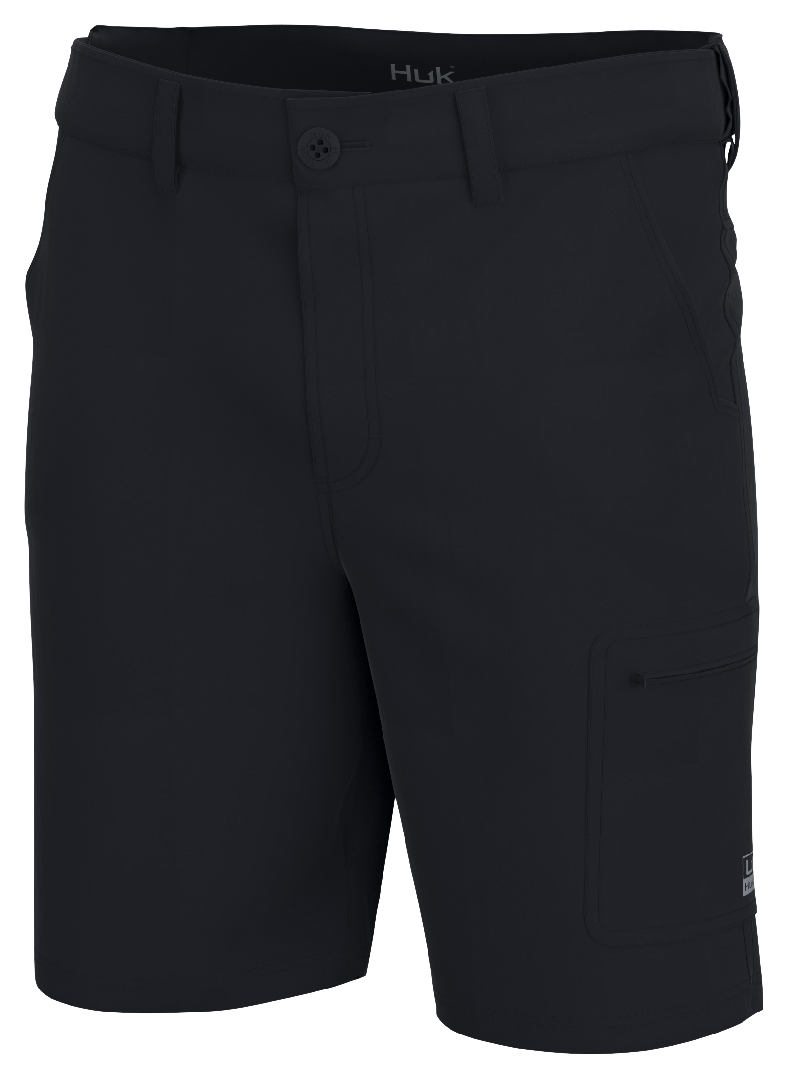 Image of Huk Next Level 10.5″ Shorts for Men - Black - 3XL