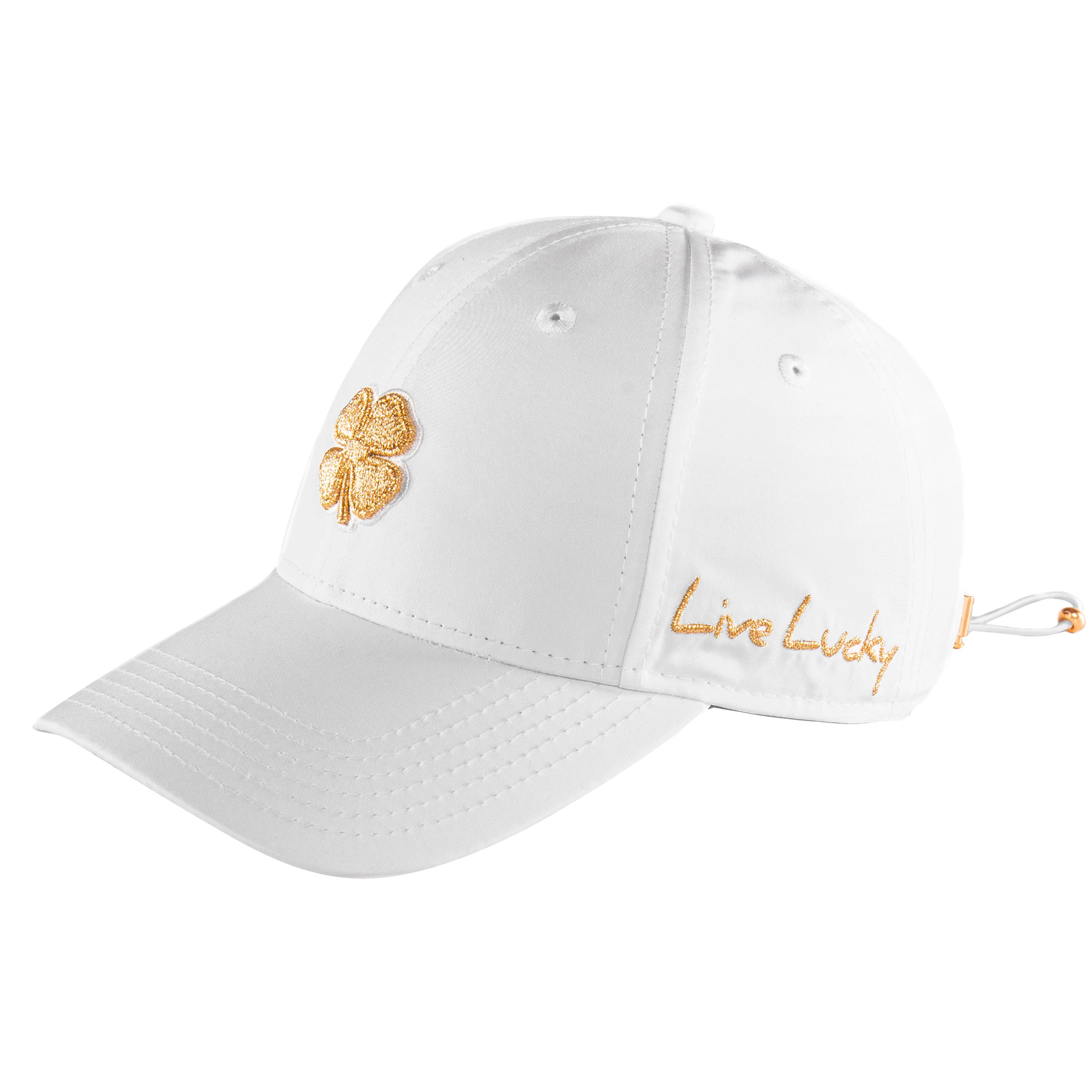 Black Clover Hollywood 1 Cap for Ladies - White/Gold