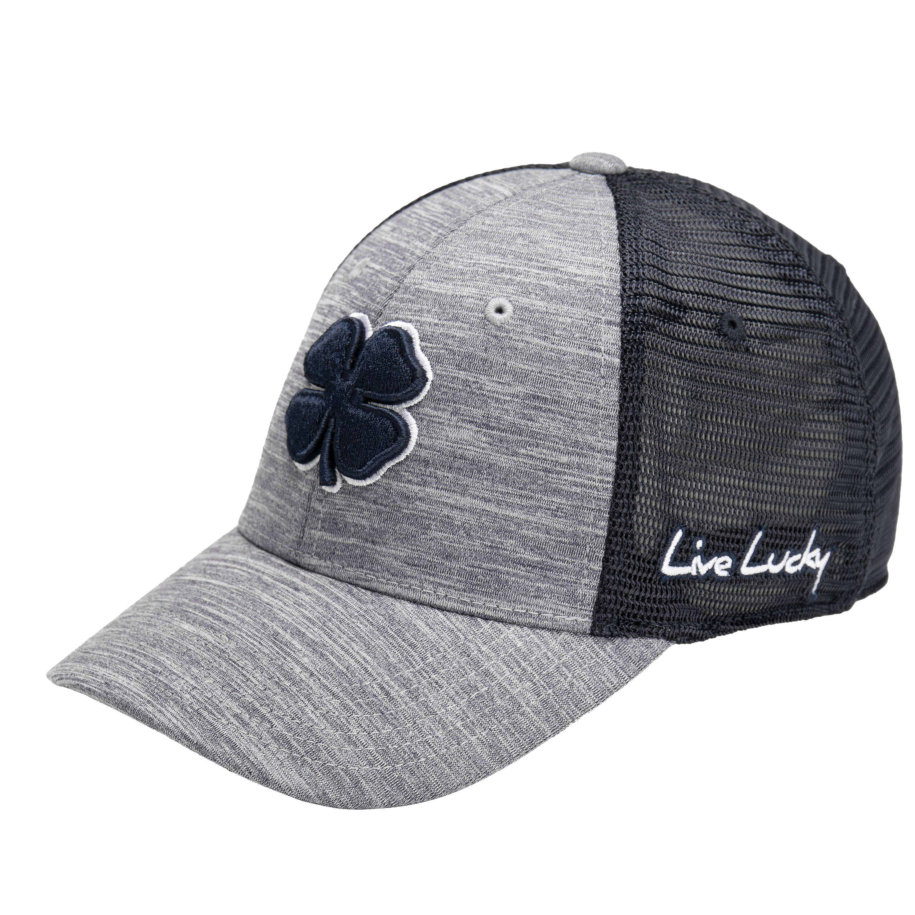 Black Clover Perfect Luck 1 Mesh-Back Cap - Heather Navy/Navy - S/M