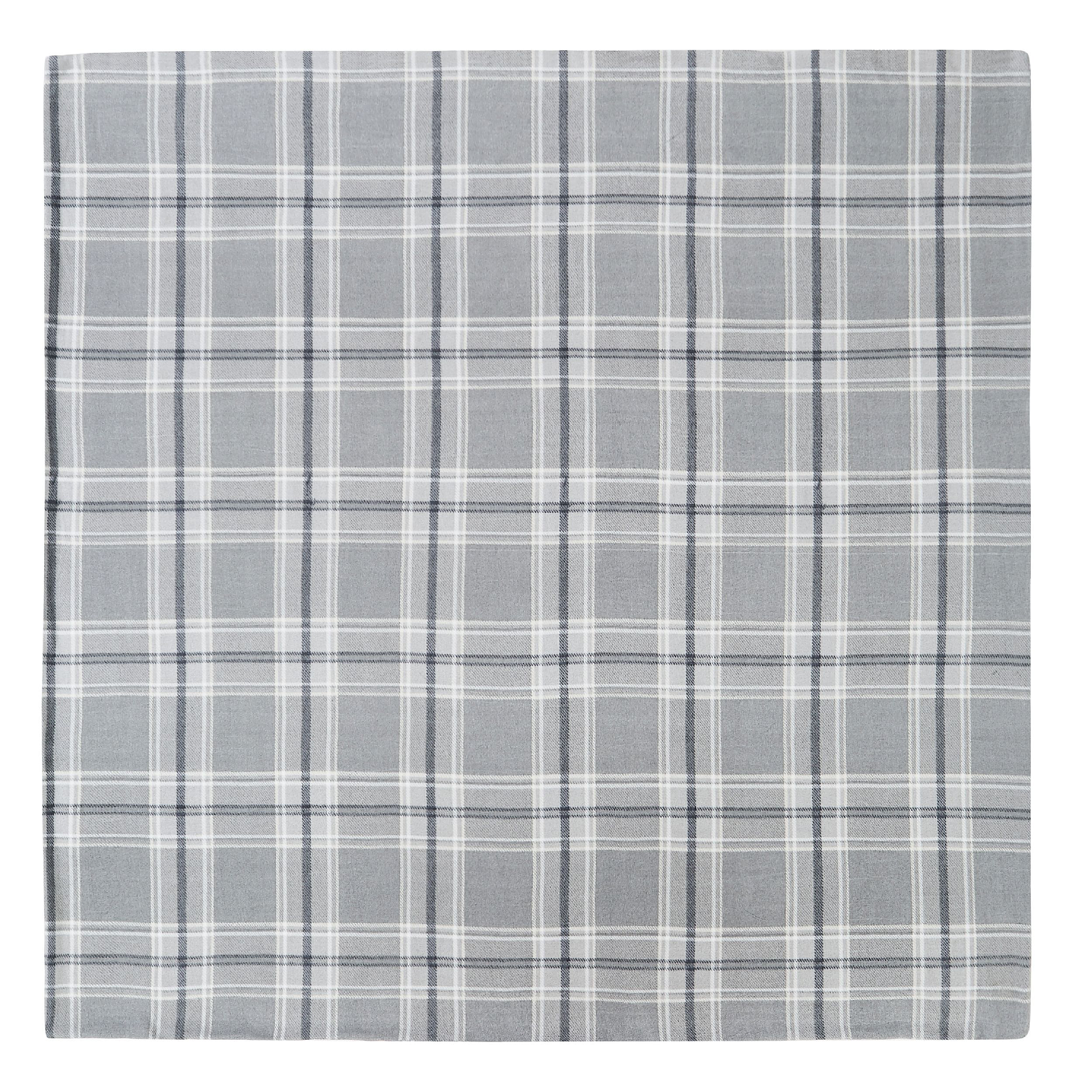 Cannon Cozy Teddy Plaid Grey Twin/Twin XL Blanket