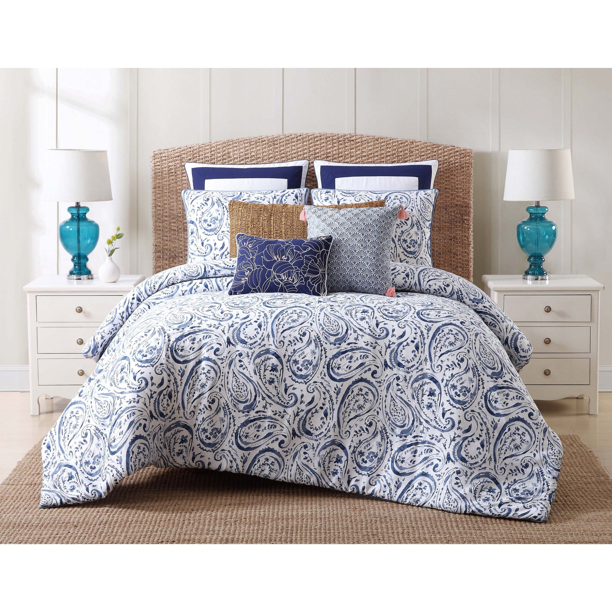 Oceanfront Resort Indienne Paisley Bedding Collection Comforter Set - Twin 