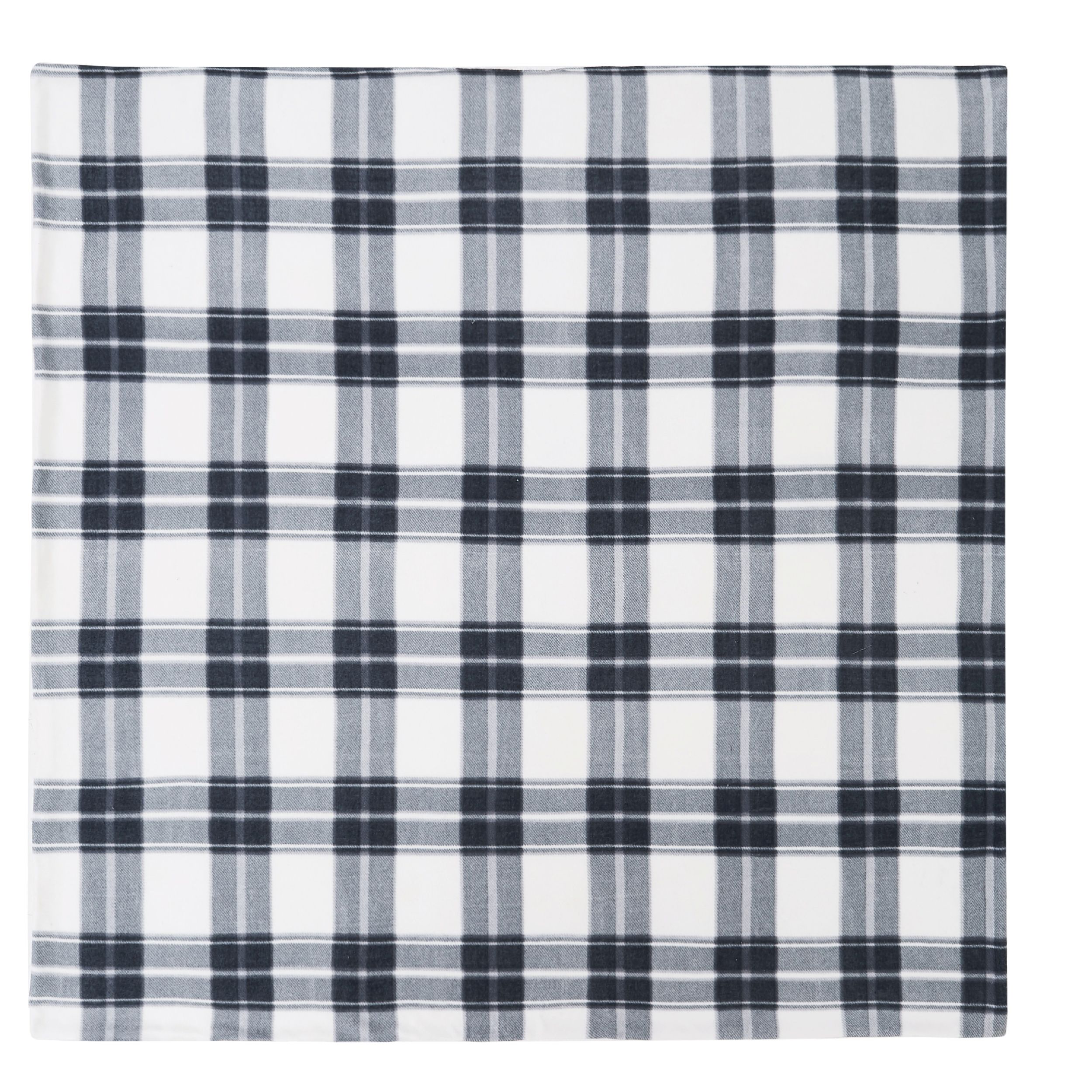 50"x70" Cozy Teddy Plaid Throw Blanket Blue/Cream - Cannon