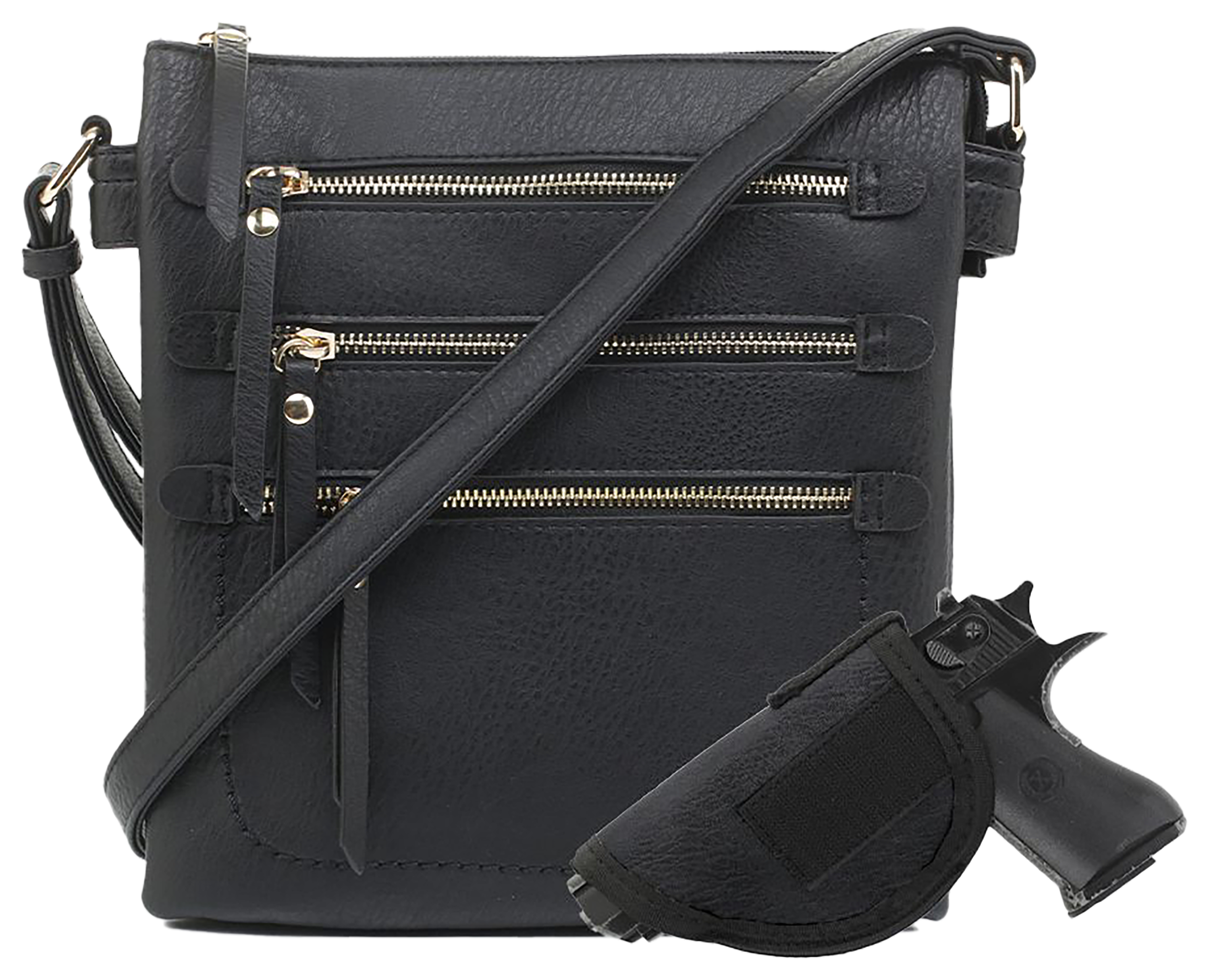 Jessie &James Western Fashion Piper Concealed-Carry Lock and Key Crossbody 