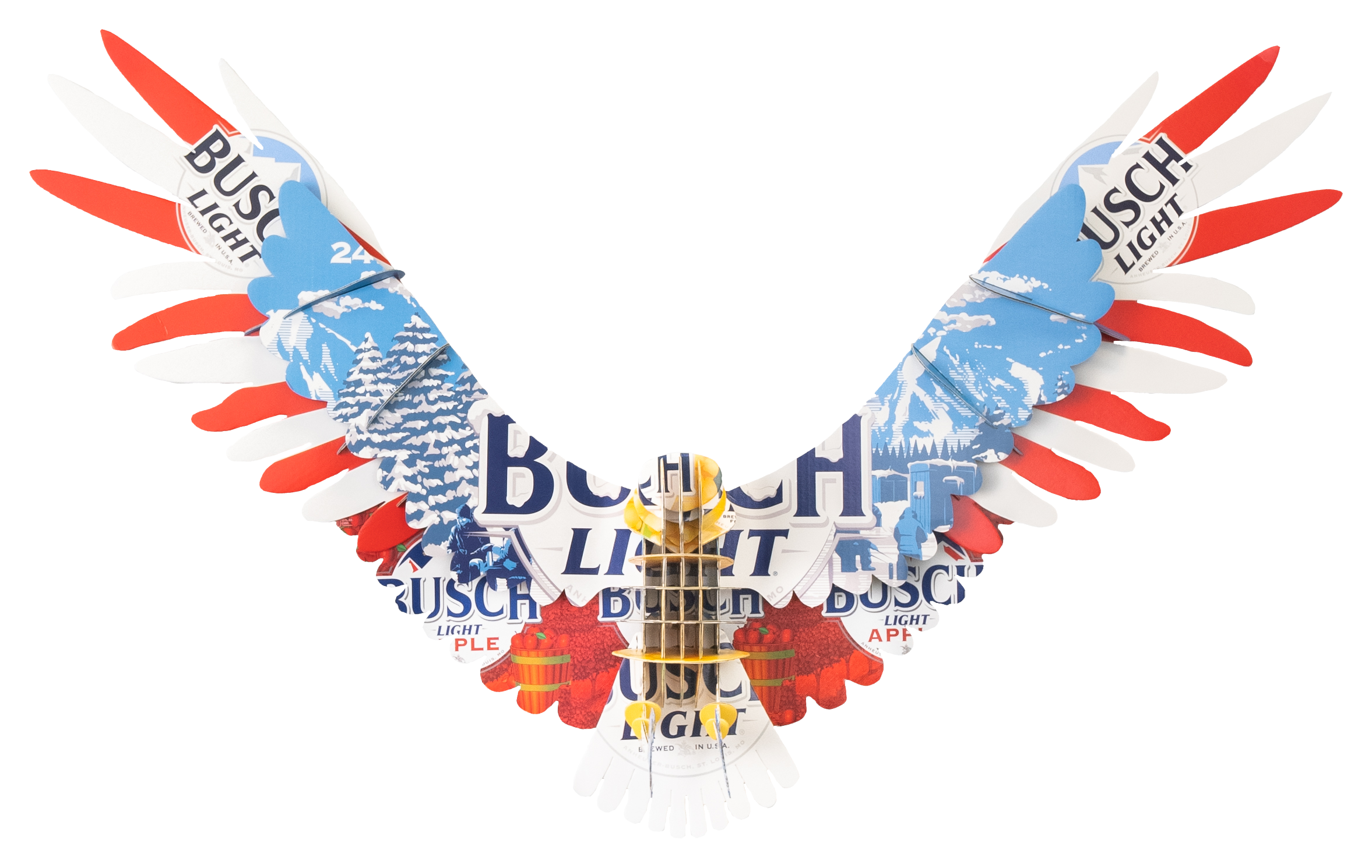3502116 Beer Deer Beer Eagle Busch Beer Cardboard Box Wall sku 3502116