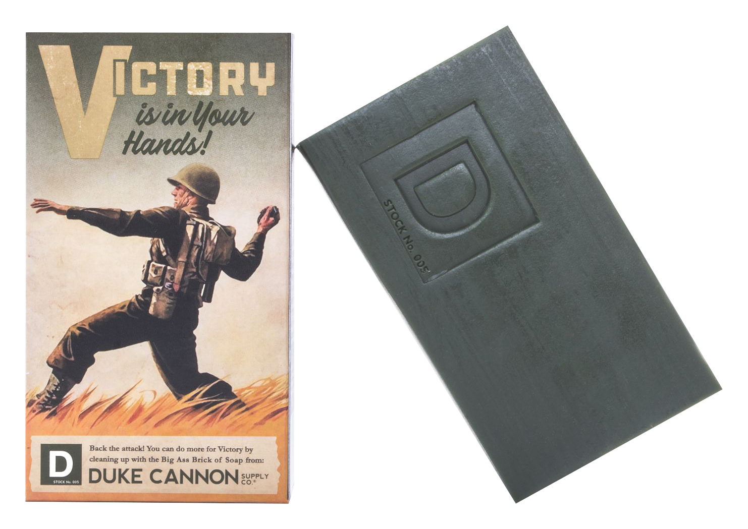 Duke Cannon Supply Co. Big Ass Brick of Victory Limited-Edition WWII-Era Ba