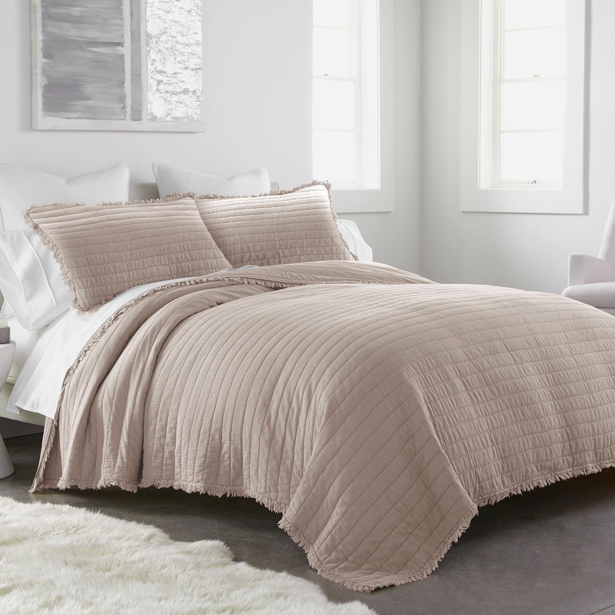 Donna Sharp Delano Bedding Collection Quilt Set - Queen - Blush