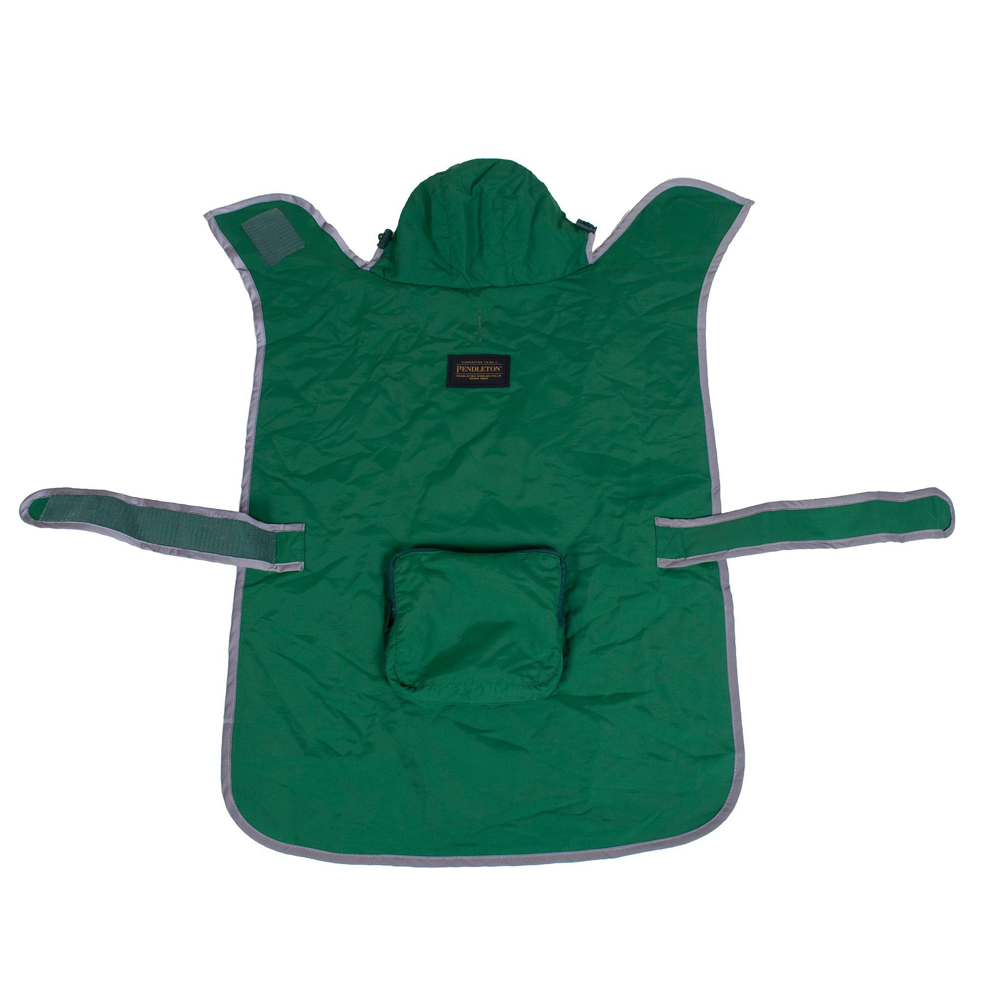 Pendleton Pet Waterproof Reversible Rain Coat for Dogs - Green/Glacier Lining - L - Pendleton Pet