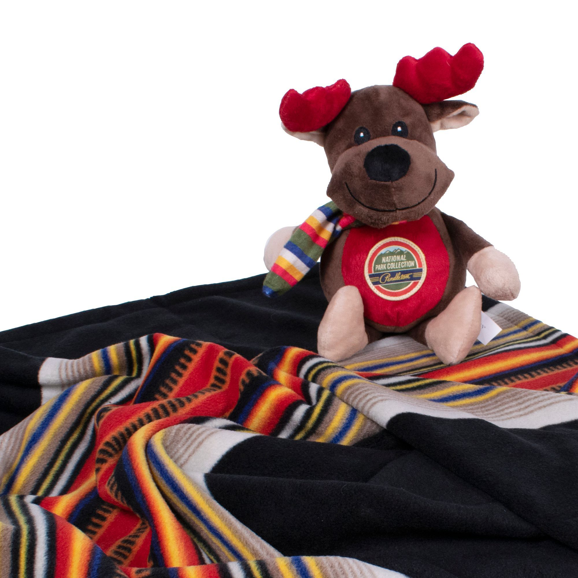 Pendleton Pet Acadia National Park Pet Throw Blanket and Pet Pal Moose Plush with Squeaker Combo Set - Pendleton Pet