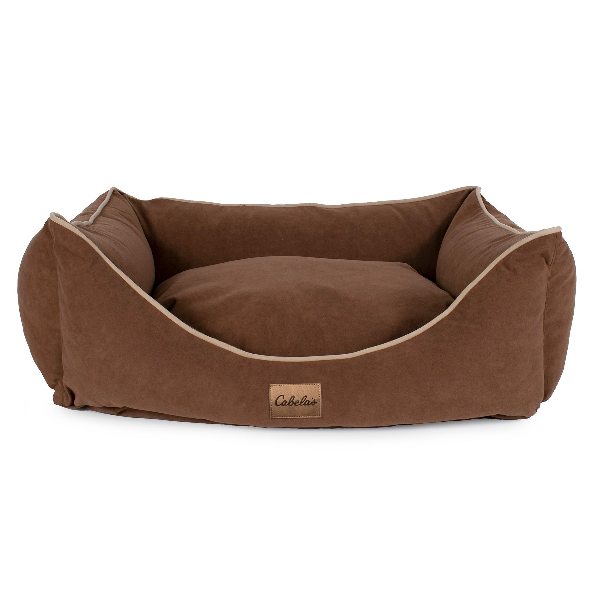 Cabela's Microfiber Kuddler Pet Bed - Brown - M - Cabela's