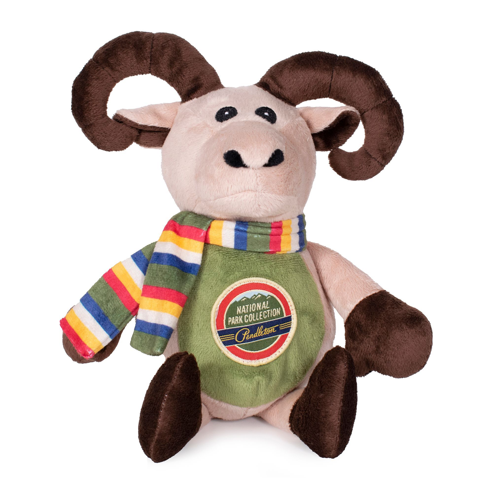 Pendleton Pet Pal Long Horn Sheep Plush Dog Toy with Squeaker - Pendleton Pet