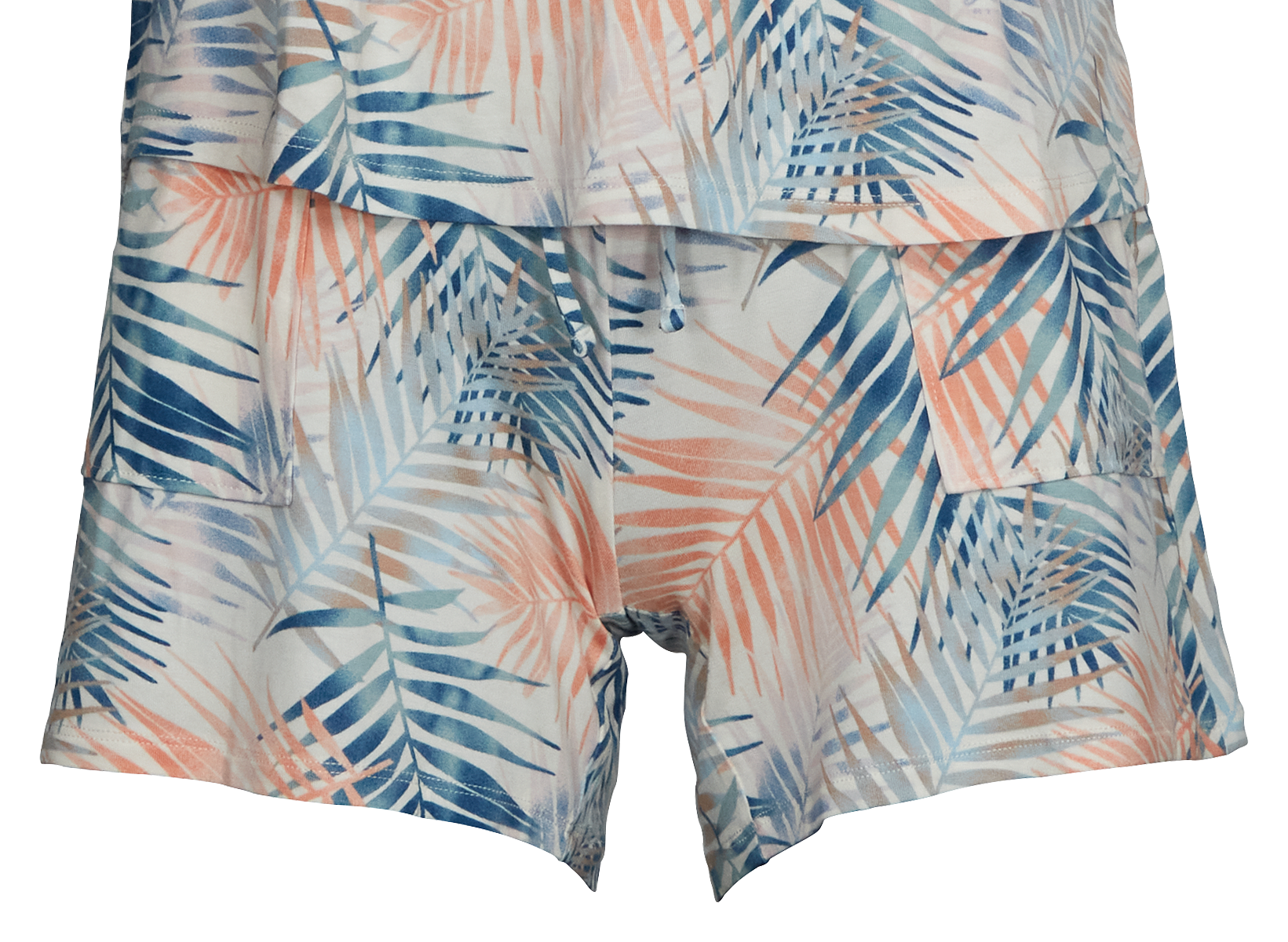 Natural Reflections Palm Lounge Shorts - Tropical Print - XS