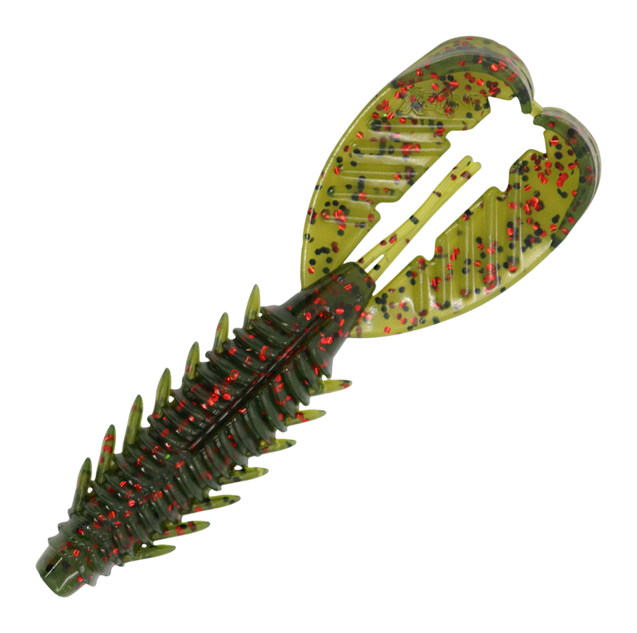 Image of X Zone Lures Pro Series Adrenaline Craw - Watermelon/Red Flake - 4-1/4″