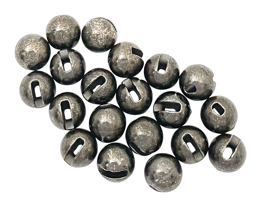 Image of Montana Fly Company Slotted Tungsten Beads 20-Pack - 1/8' - Black Nickel