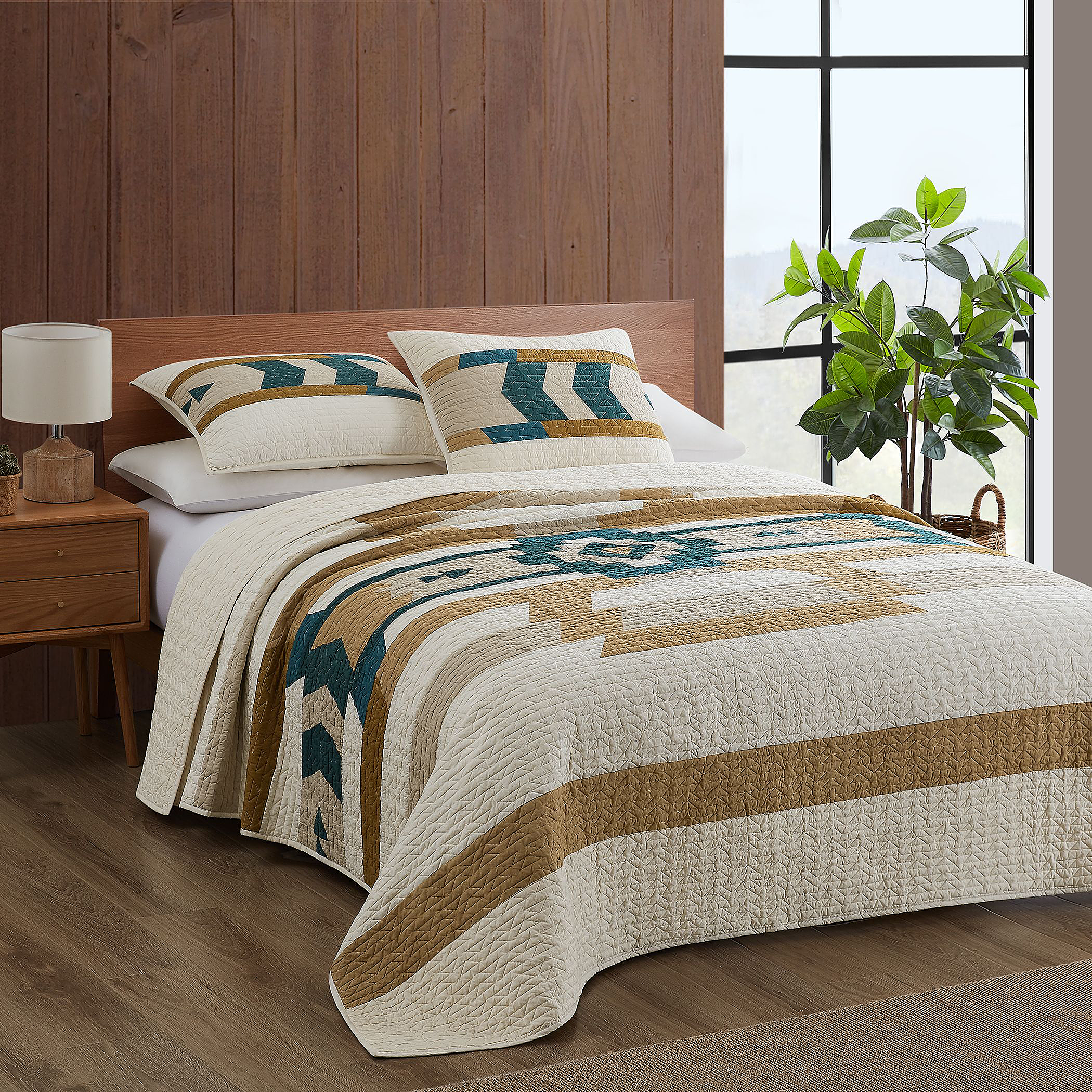 Pendleton Trail Star Quilt Set - King