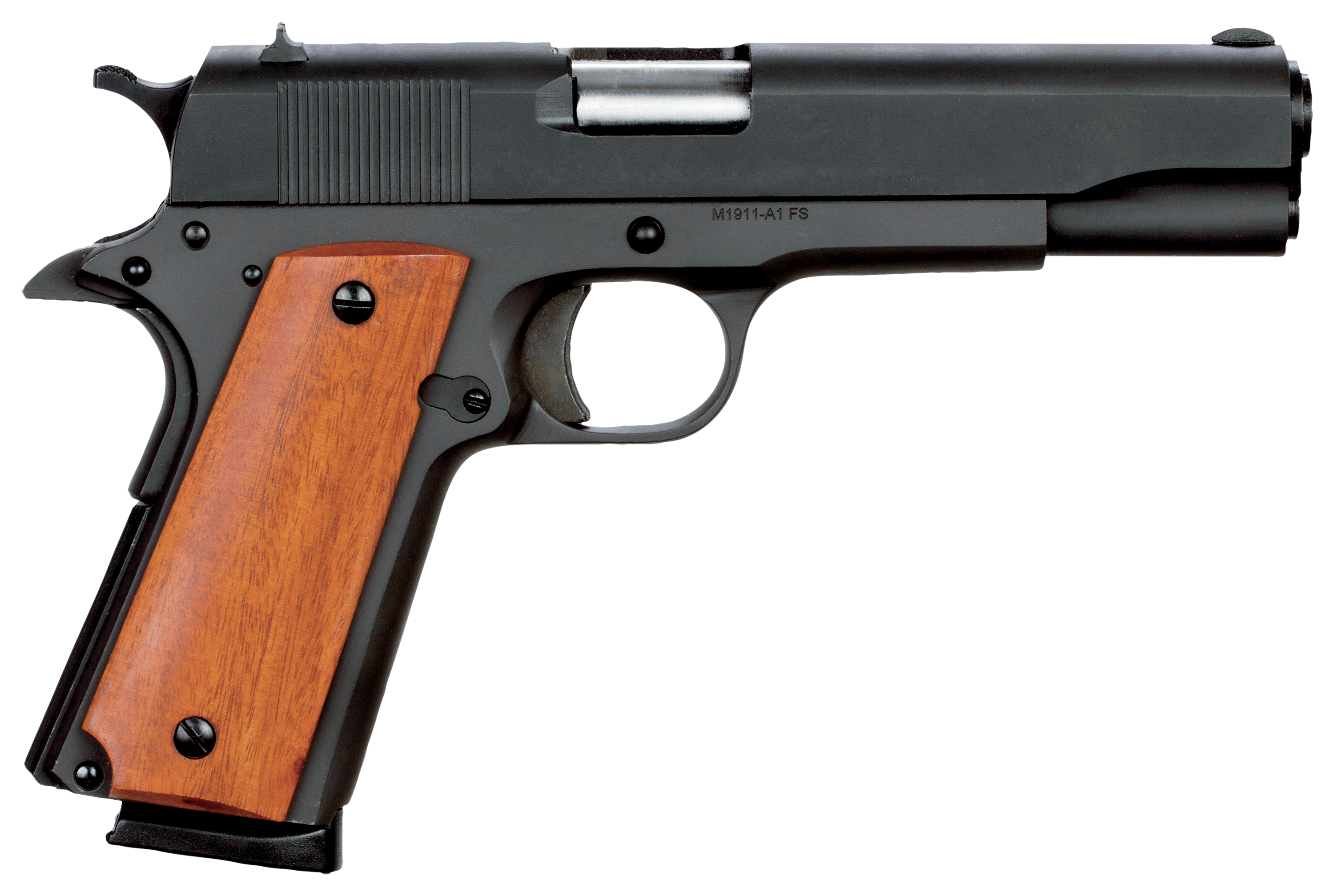 Rock Island M1911 GI standard FS SemiAuto Centerfire Pistol  Parkerized  Wood  5  Ambidextrous