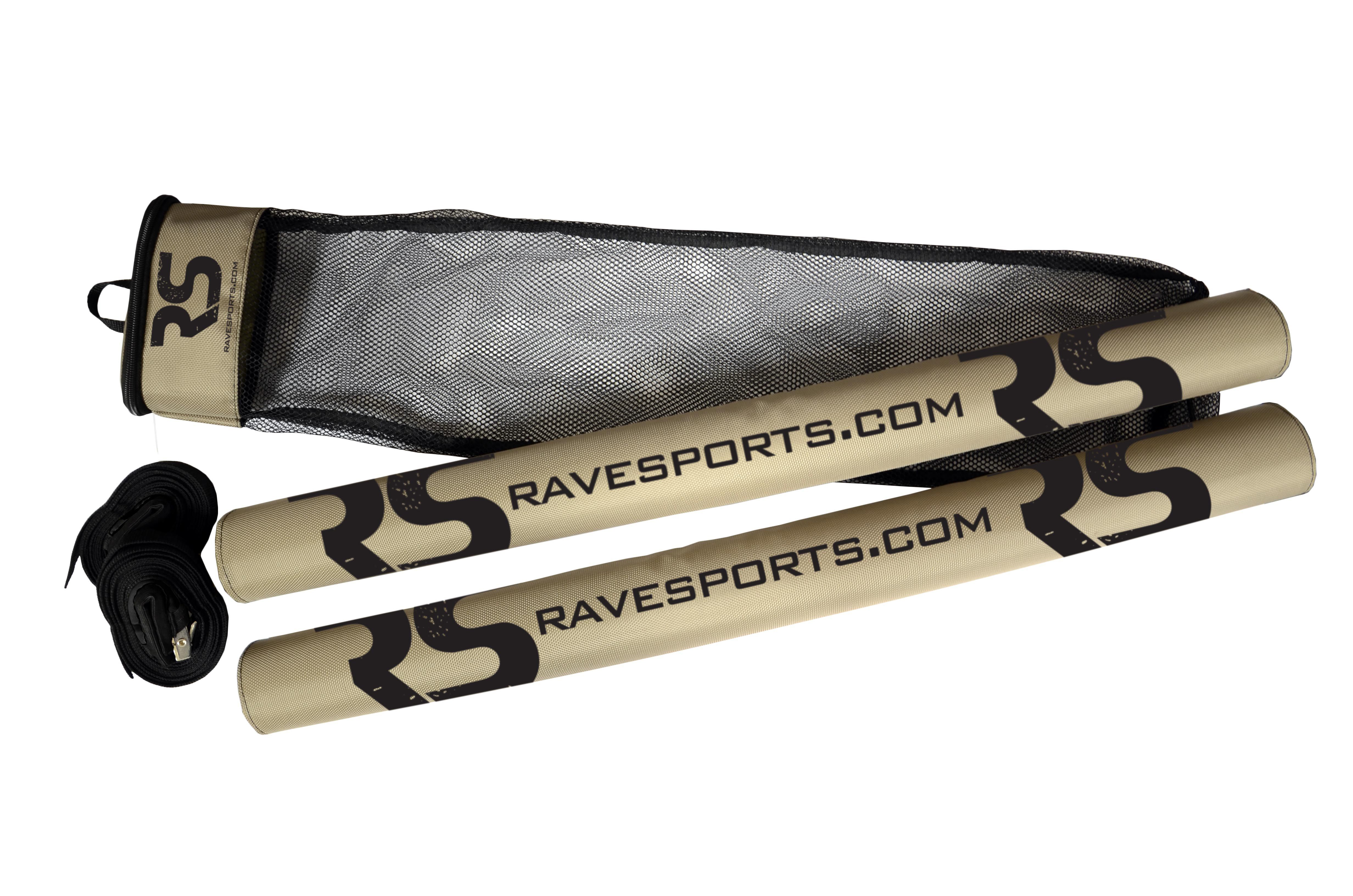RAVE Sports Round Cross Bar Roof Pad 2-Pack For Vehicles With Cross Bars