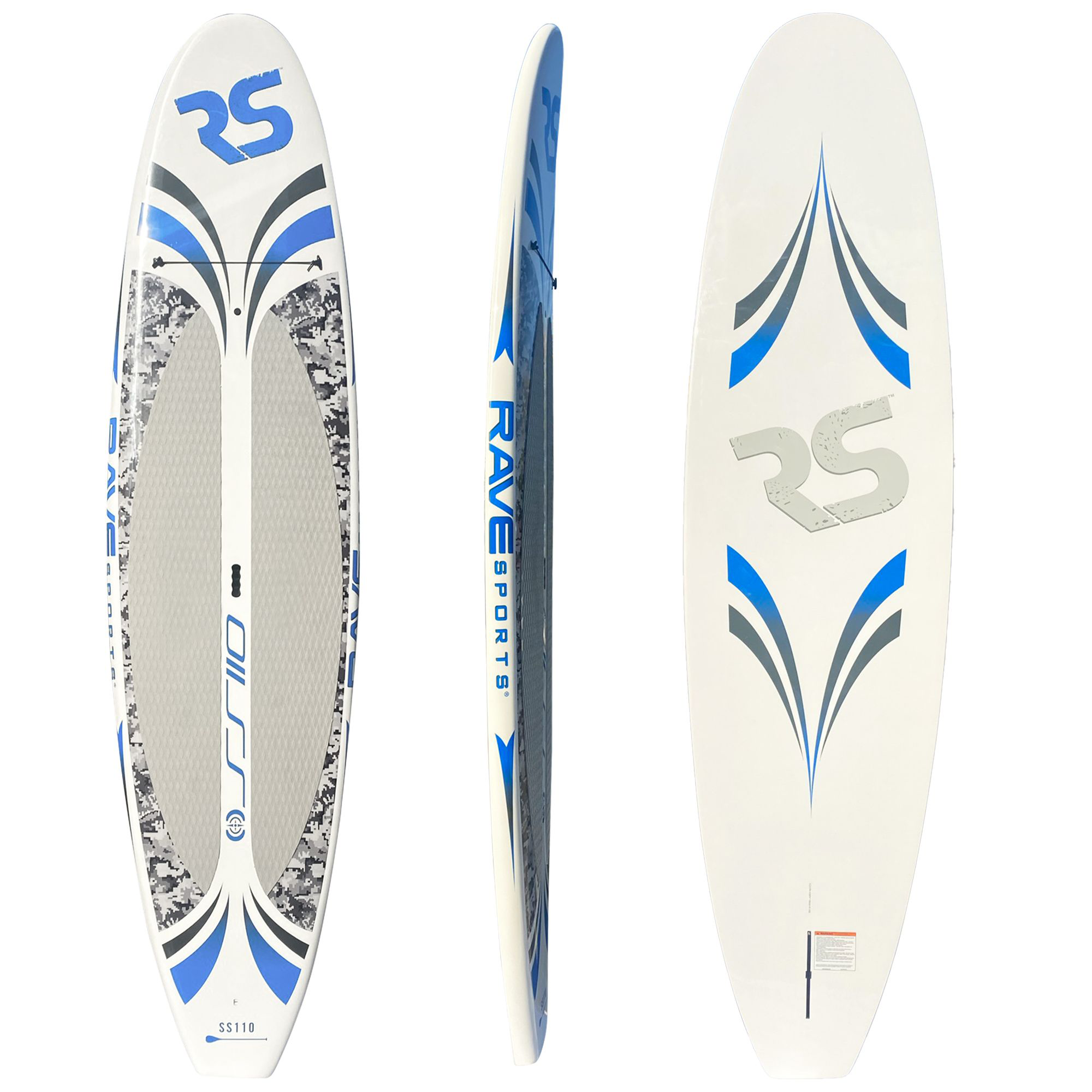 RAVE Sports Shoreline Digital Series SS110 SUP Stand-Up Paddleboard - Camo 