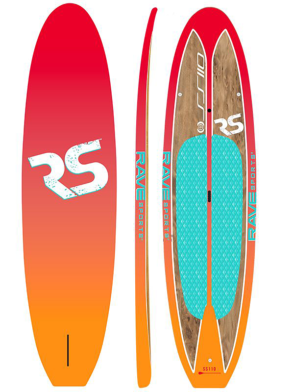 RAVE Sports Shoreline Caribbean Series SS110 SUP Stand-Up Paddleboard - Sun