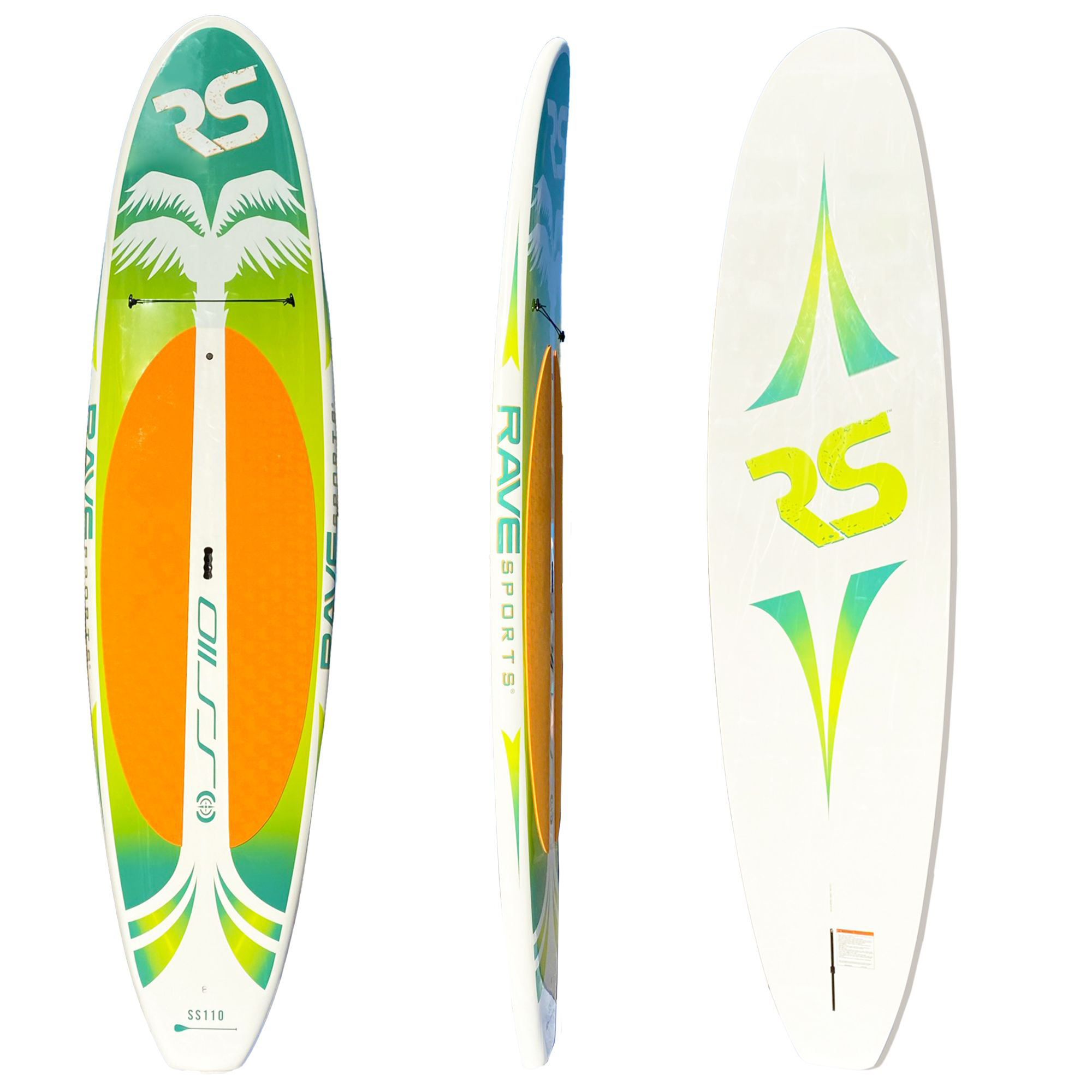 RAVE Sports Shoreline Palm Series SS110 SUP Stand-Up Paddleboard - Kiwi Pal