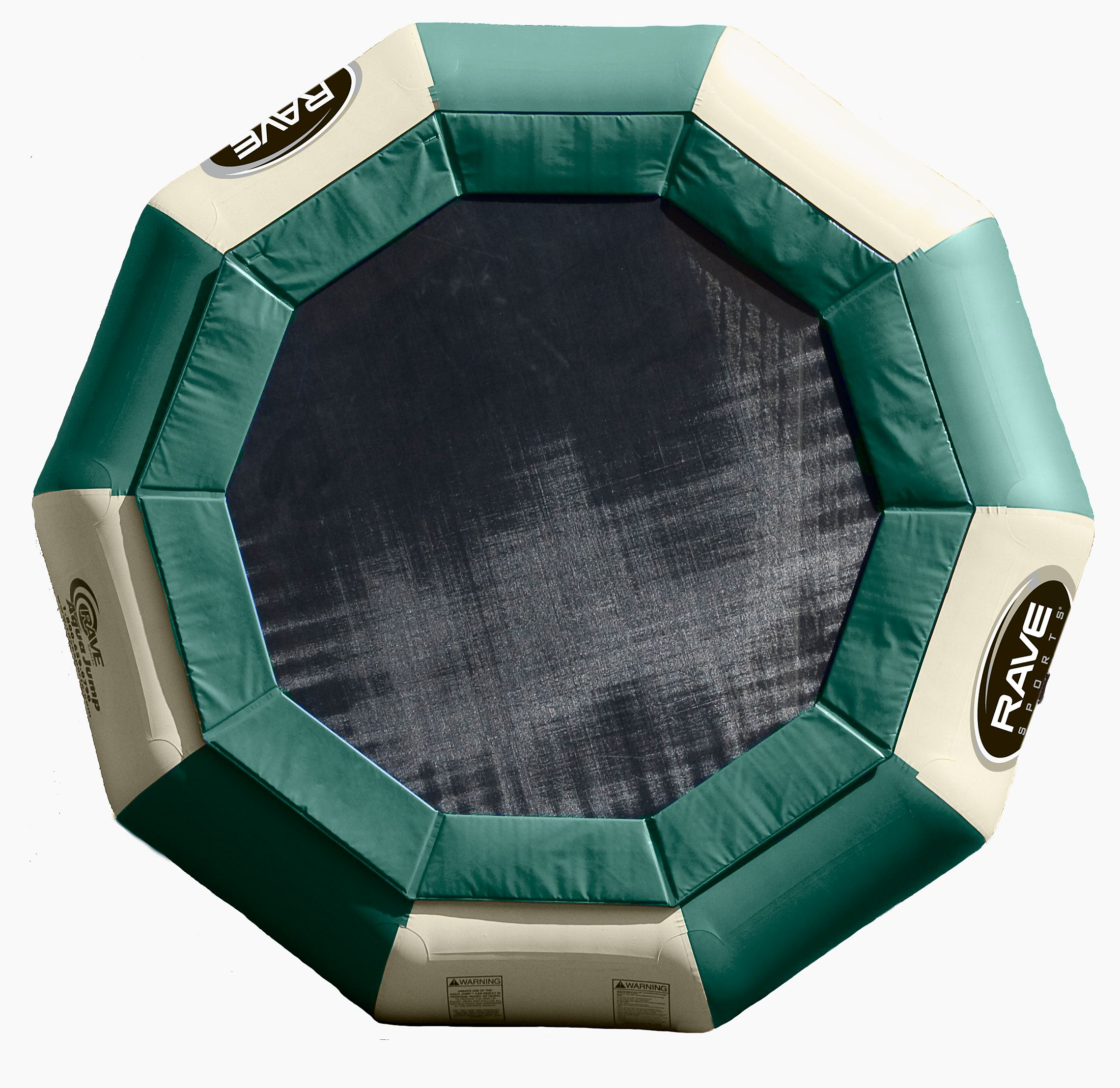 RAVE Sports Aqua Jump Eclipse 150 Trampoline - Green/Tan