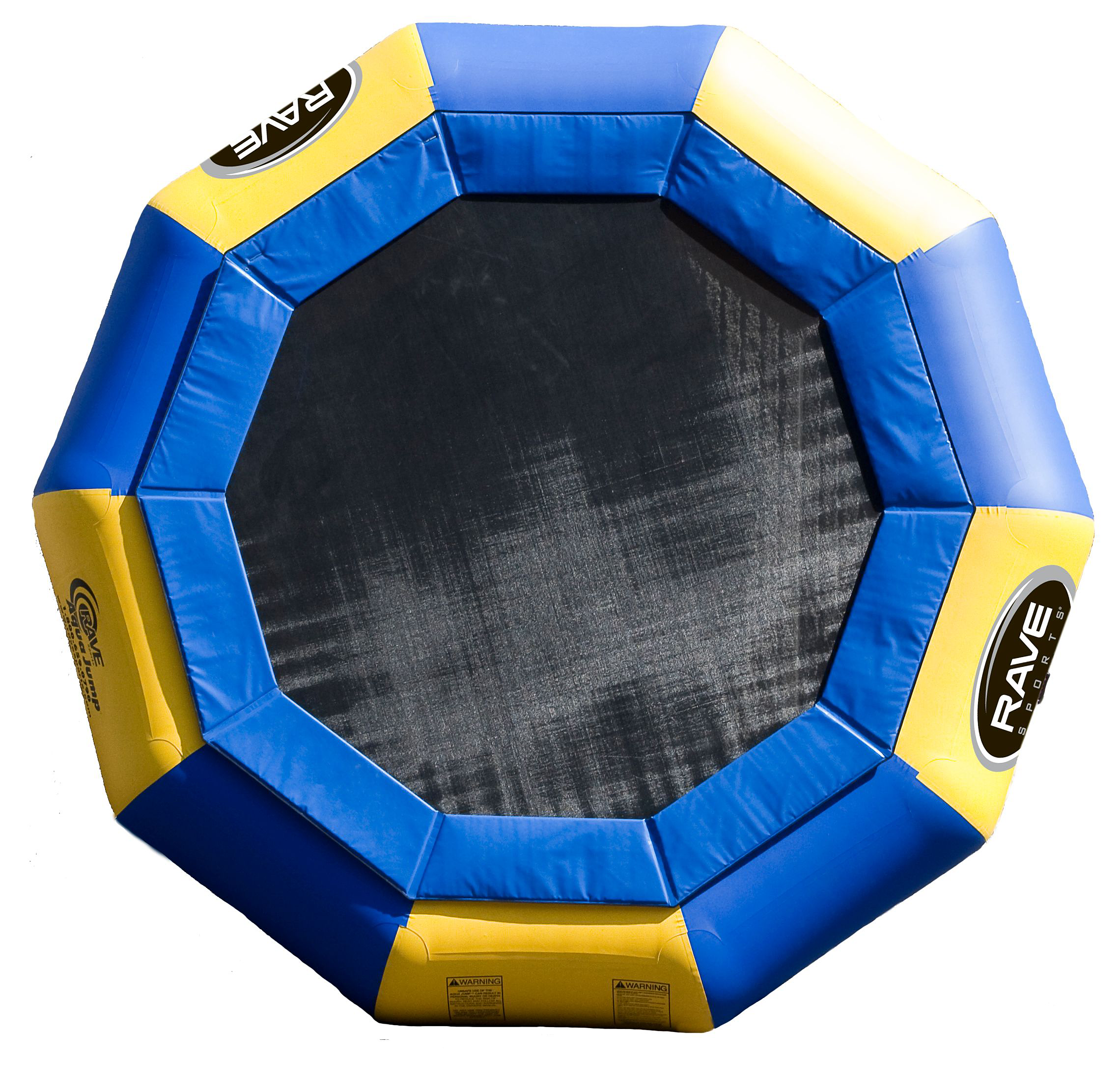 RAVE Sports Aqua Jump Eclipse 150 Trampoline - Blue/Yellow