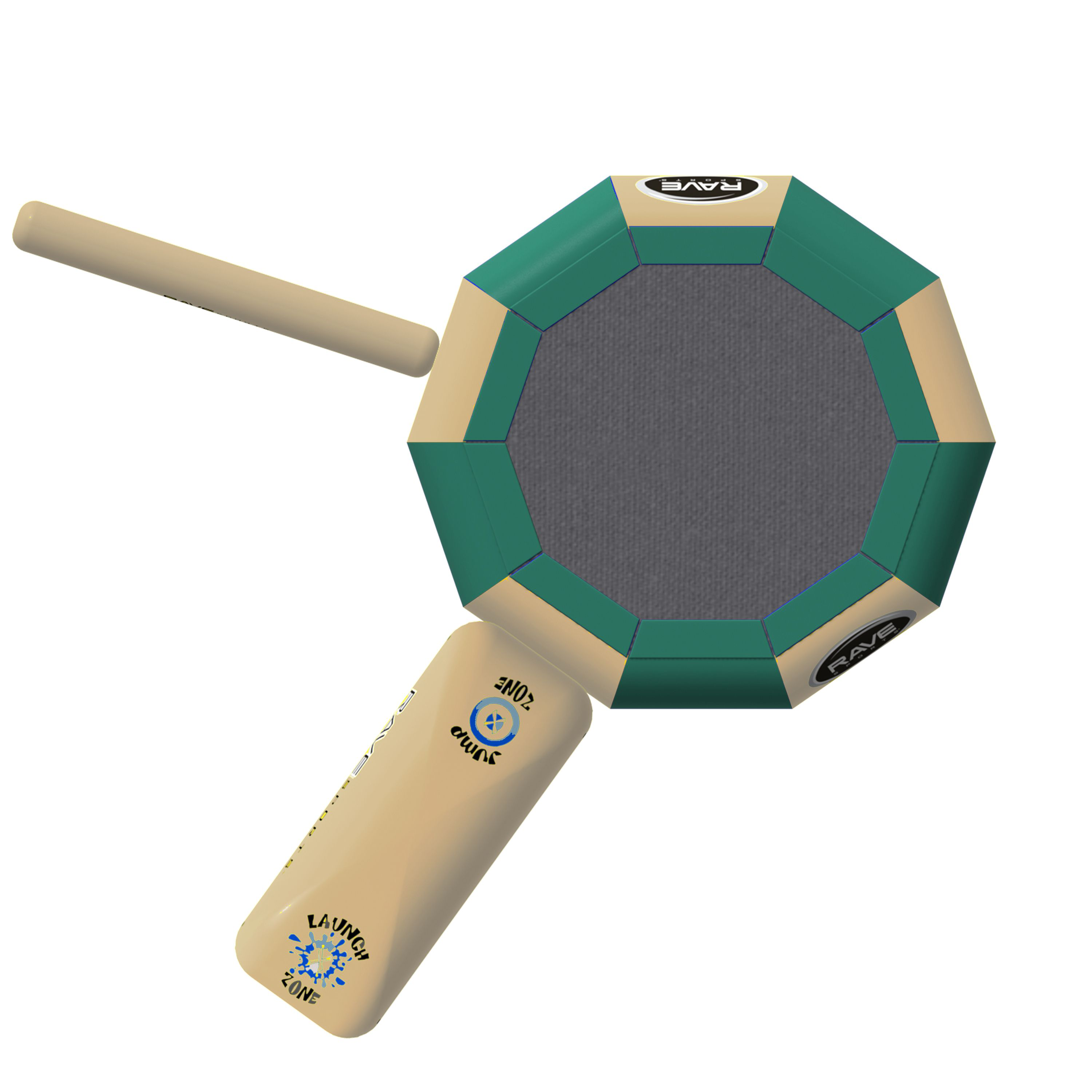 RAVE Sports Aqua Jump Eclipse 150 Trampoline Package