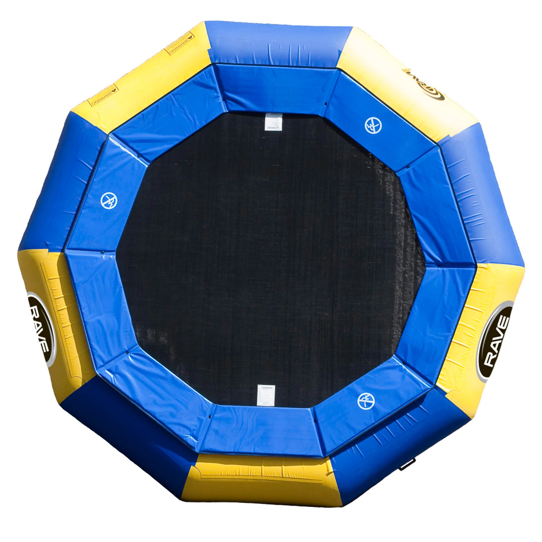 RAVE Sports Aqua Jump Eclipse 120 Water Trampoline - Blue/Yellow