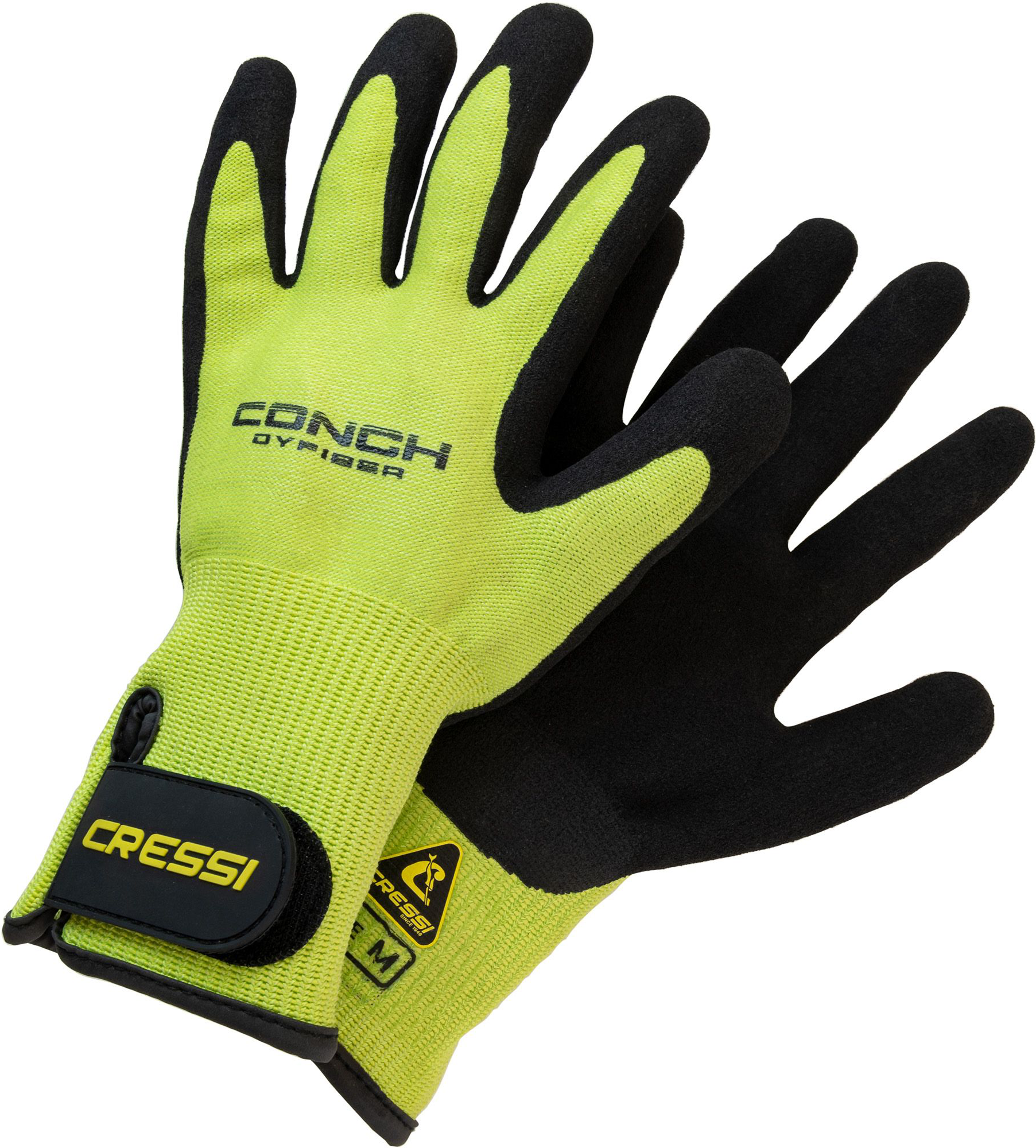 Cressi Conch Dyfiber Gloves - Lime
