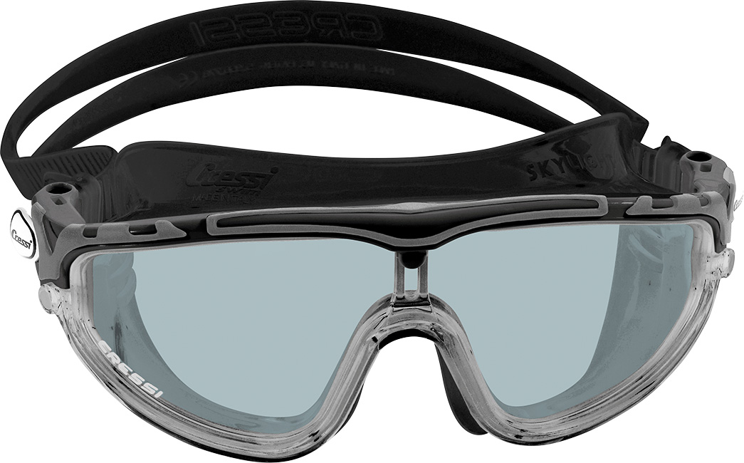 Image of Cressi SkylightWide View Swim Mask - Black/Black/Black/Tinted