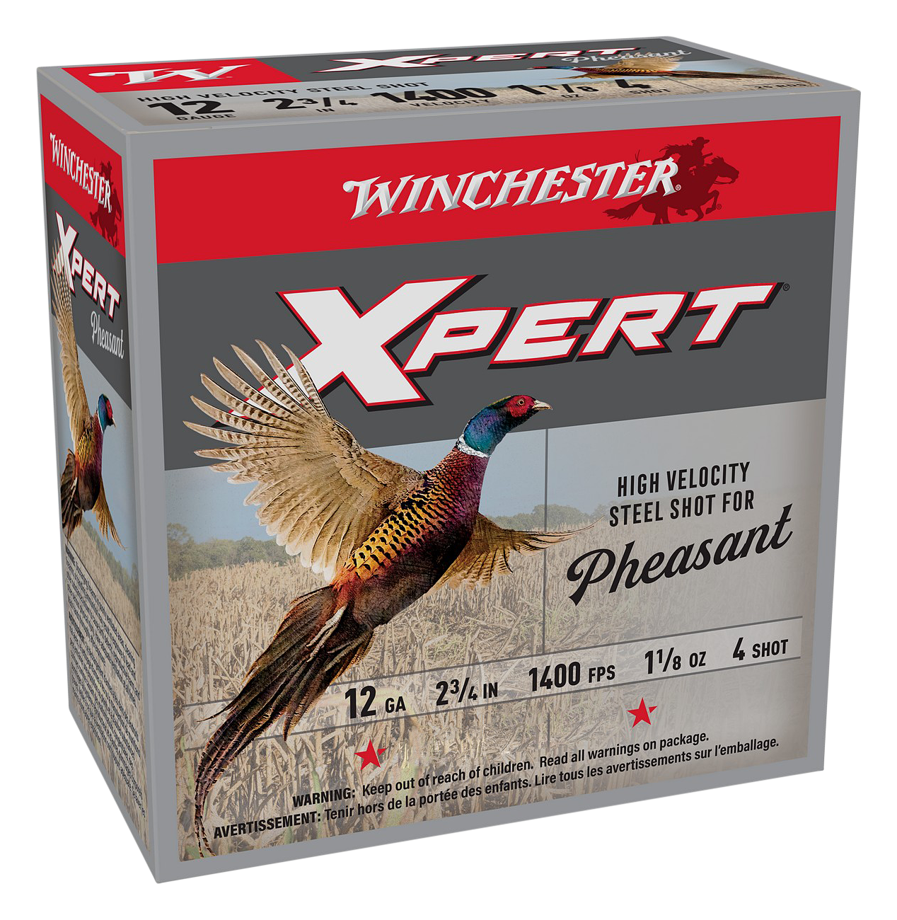 Winchester XPERT High-Velocity Steel Pheasant Load Shotshells - 12 Gauge - 2.75" - 250 Rounds
