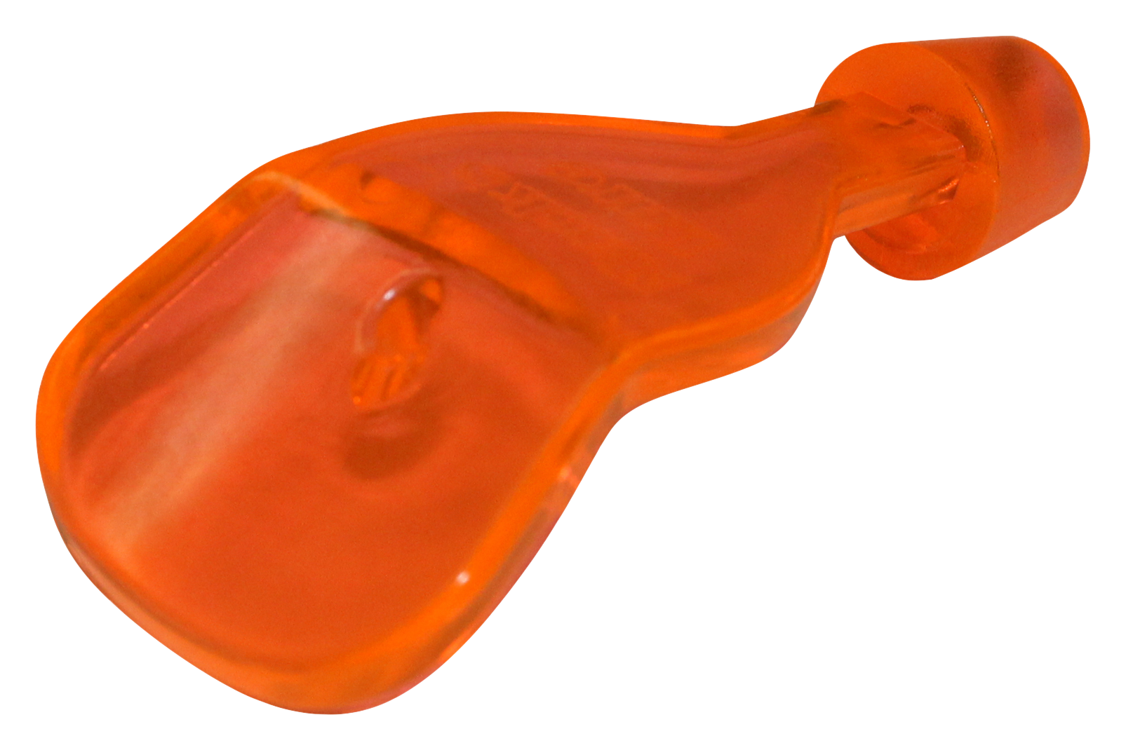 Mack's Lure Wiggle Hoochie Bill - Hot UV Orange Bill - 2″