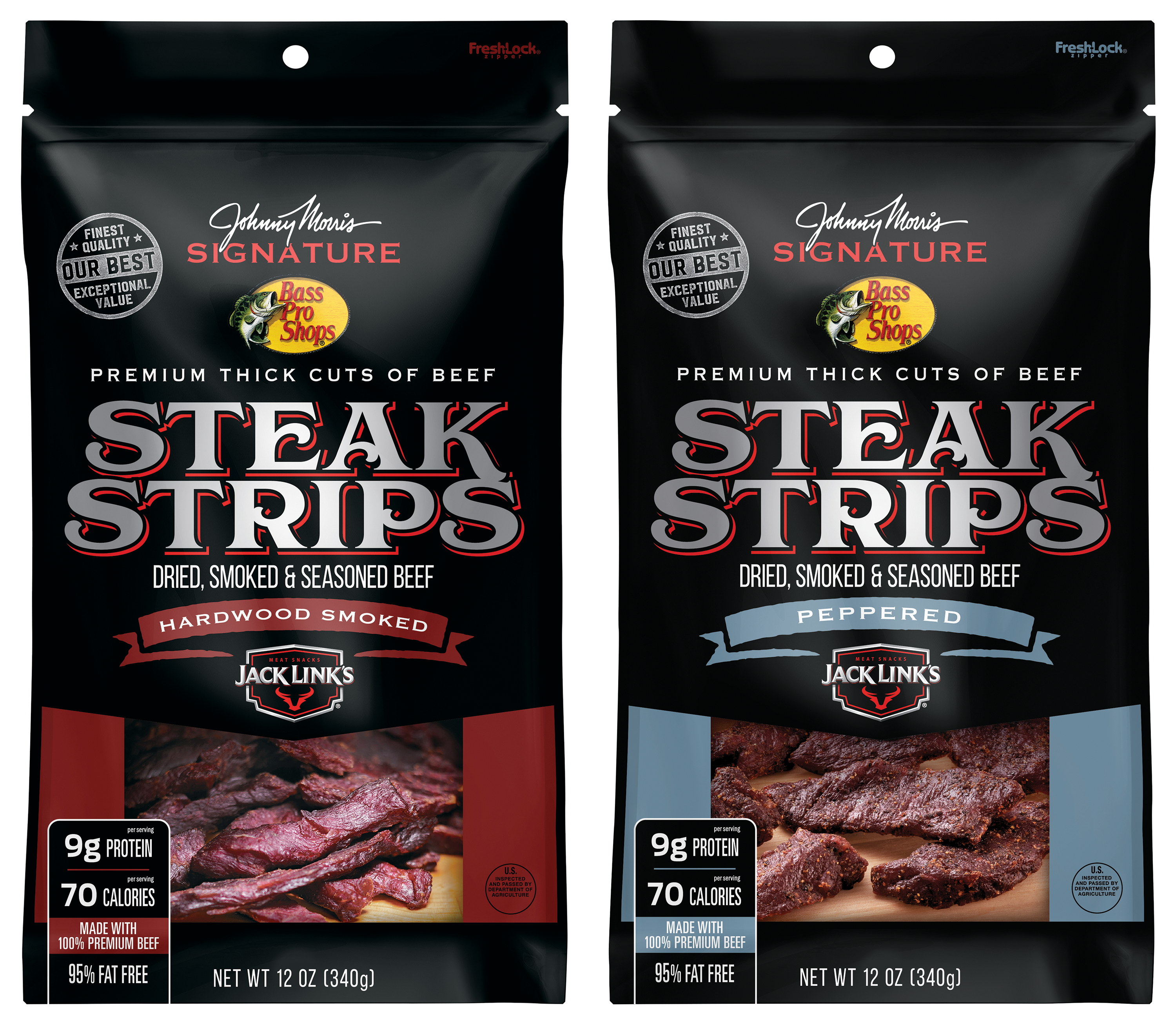 Bass Pro Shops Johnny Morris Signature Steak Strips Original and Peppered 2