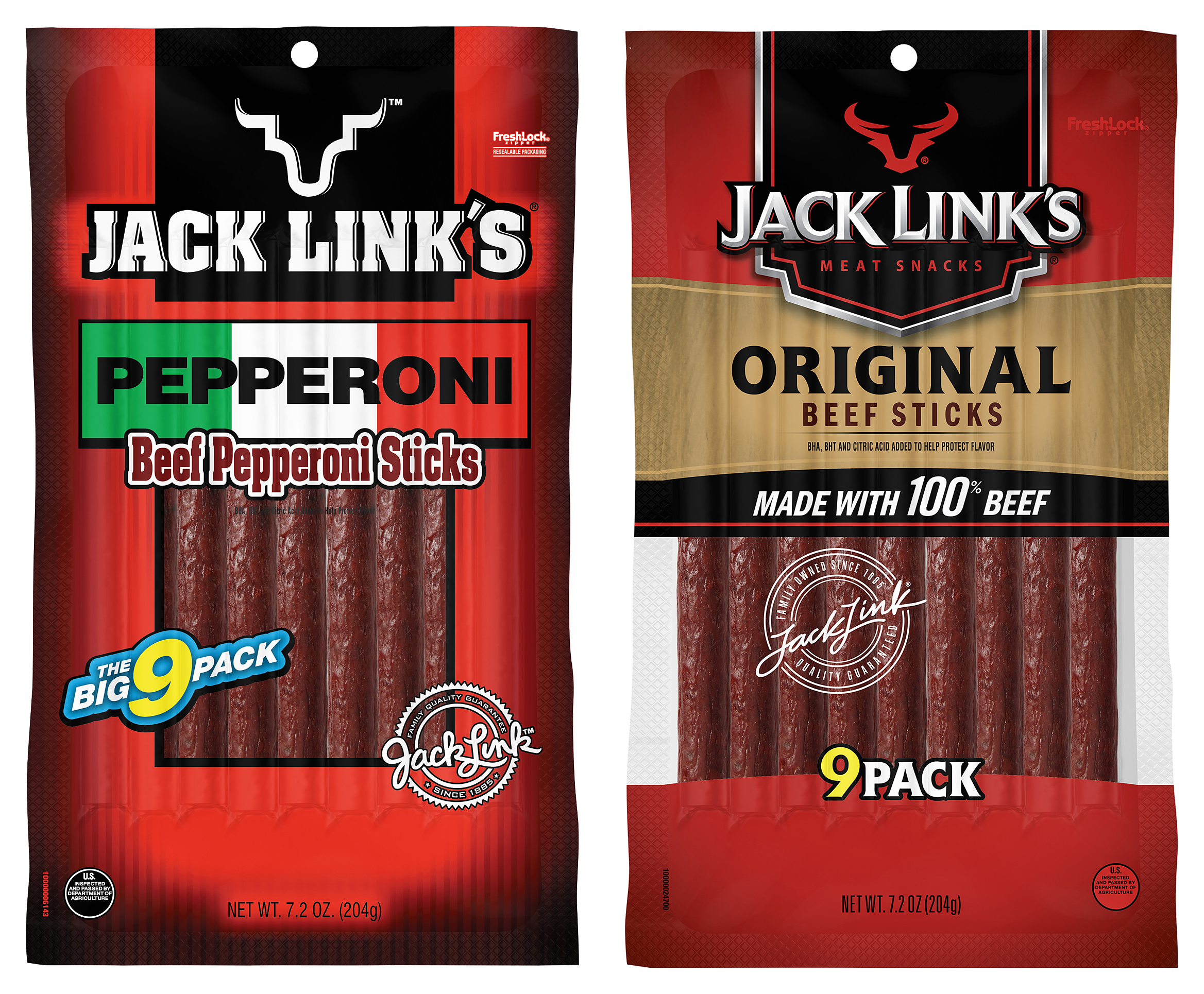 Jack Links Original and Pepperoni Beef Stick 2-Pack Combo