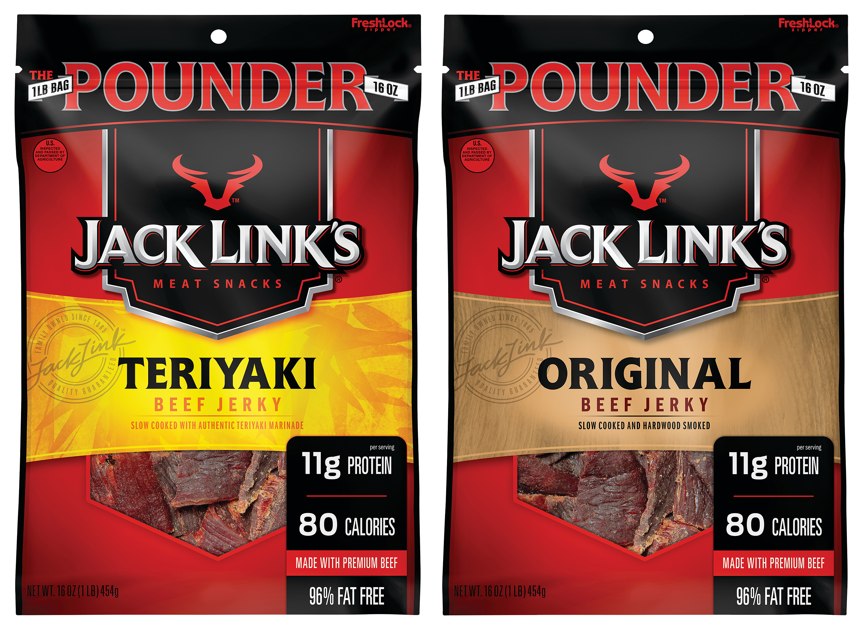 Jack Links Original and Teriyaki Beef Jerky 2-Pack Combo - 16 oz.