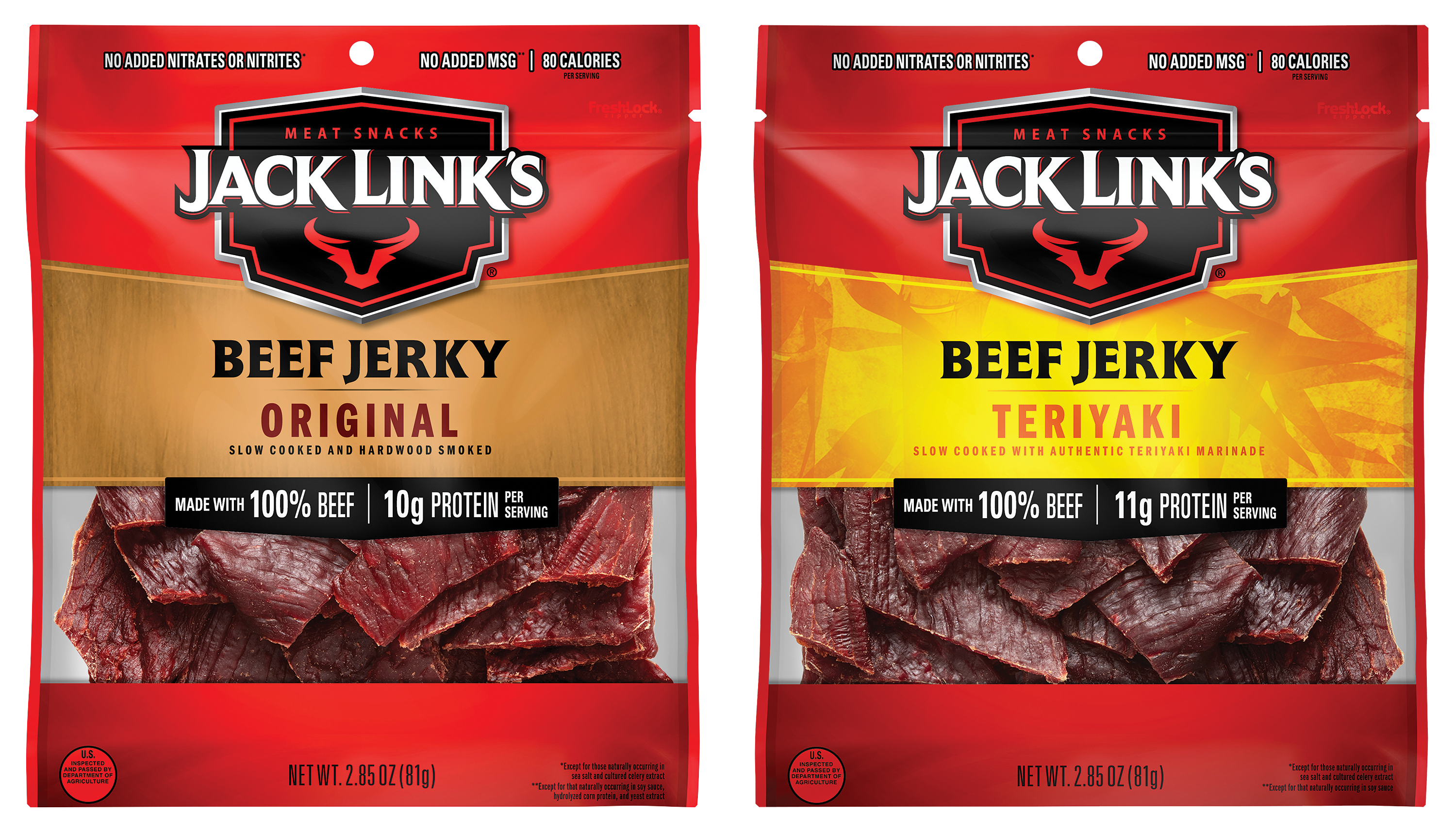 Jack Links Original and Teriyaki Beef Jerky 2-Pack Combo - 2.85 oz.