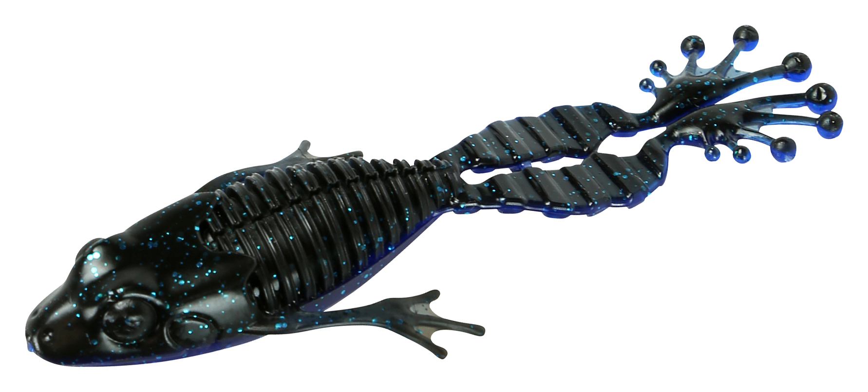 FishLab Nature Series Flippin Frog - Black/Blue/Blue Flake